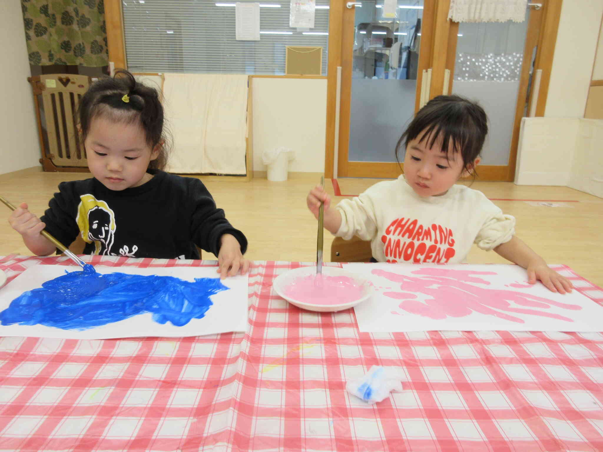 鬼のお面製作（2歳児）