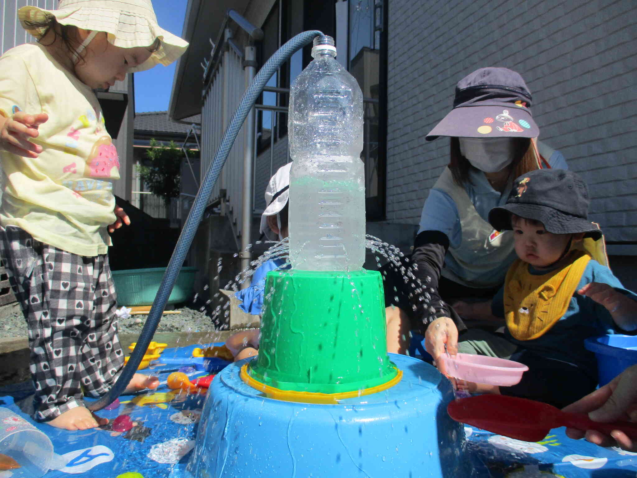 おもいっきり水遊び