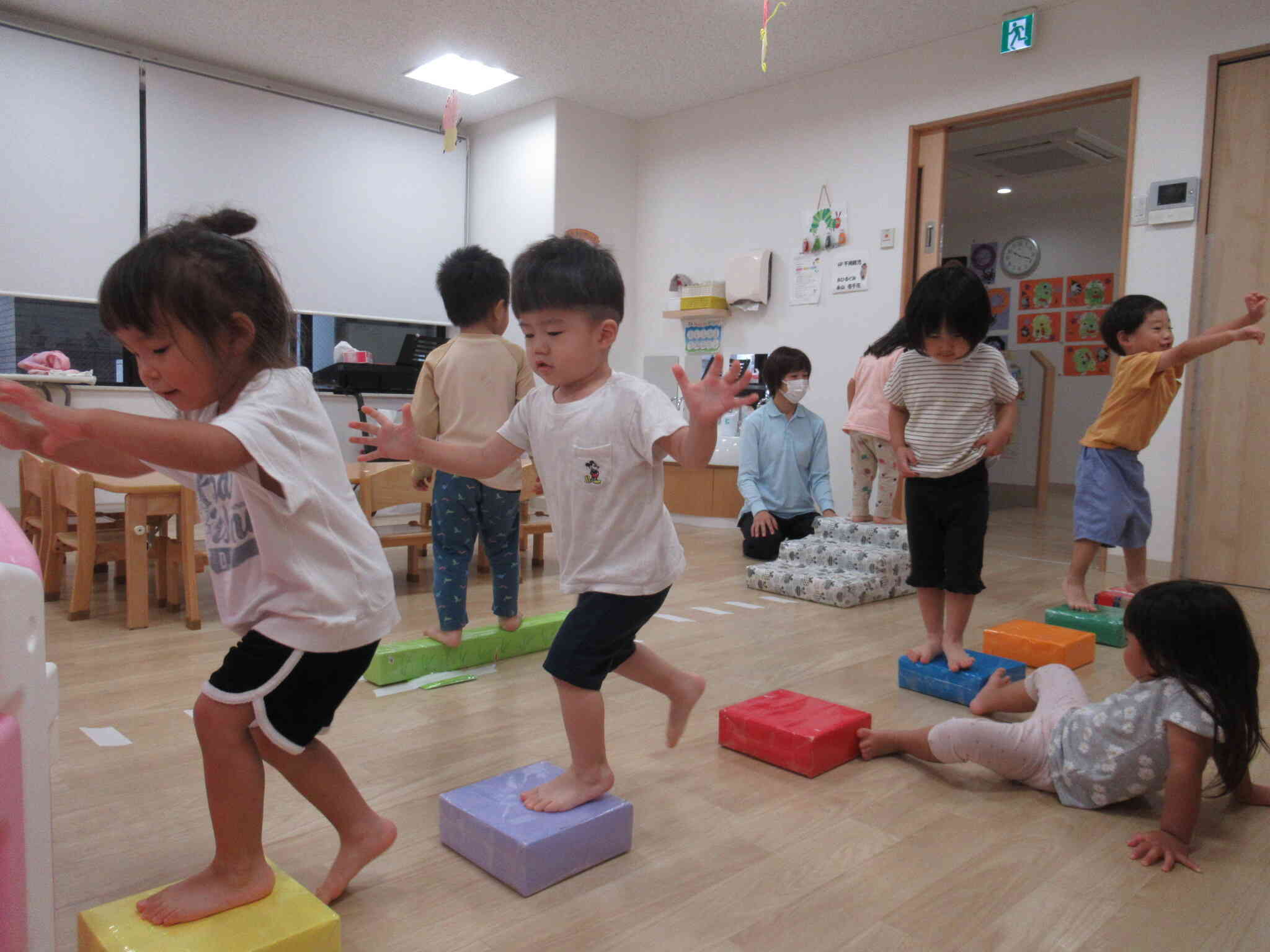 サーキット遊び（2歳児うさぎ組）