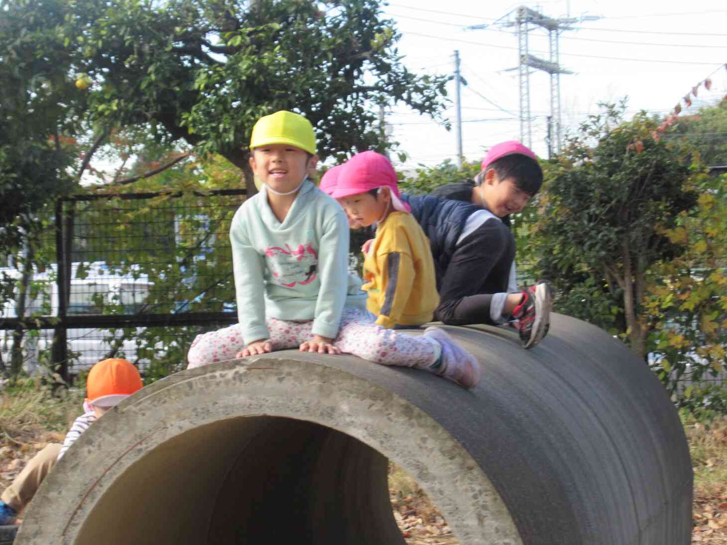 公園で遊んだよ！