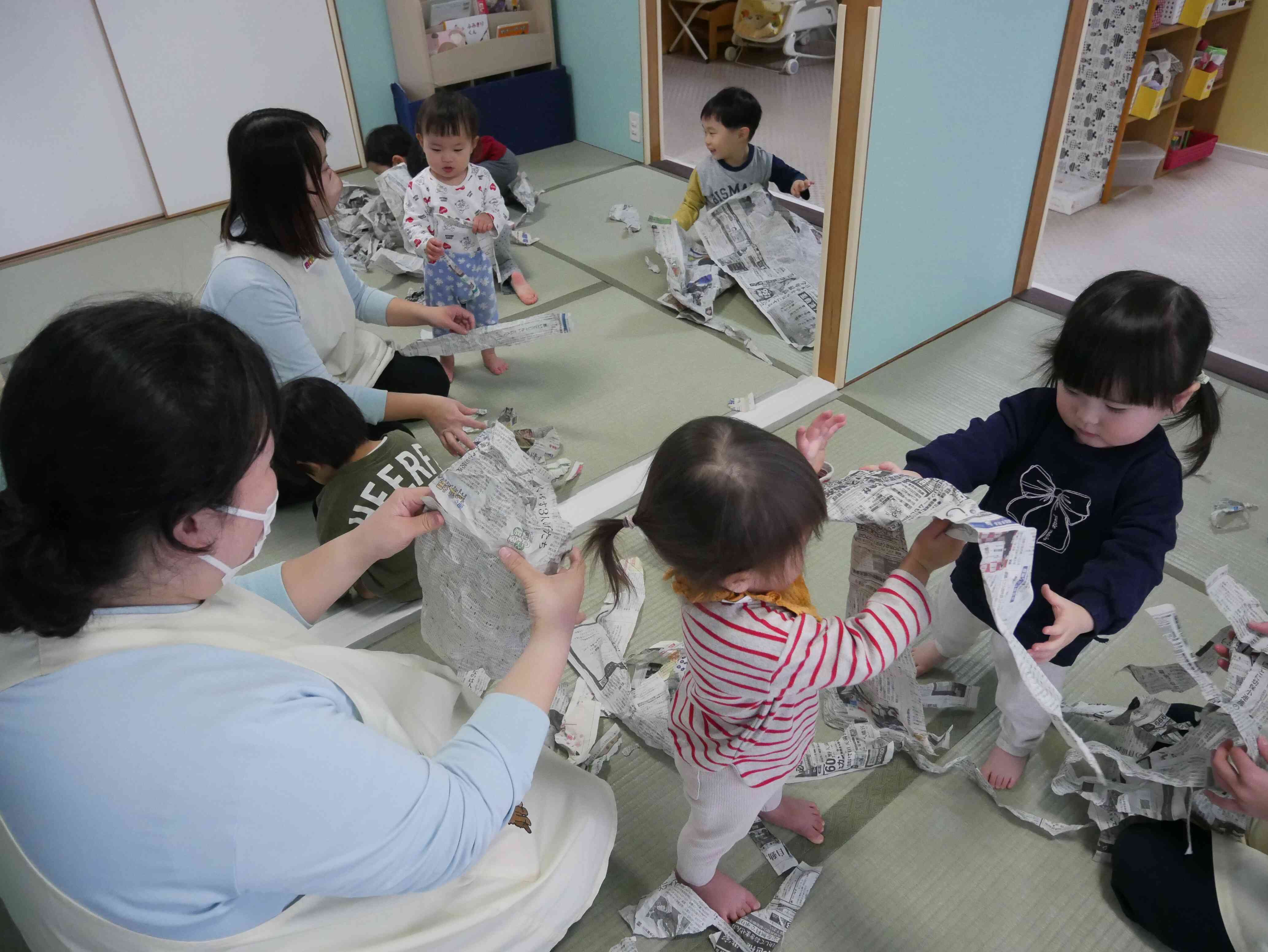 びりびり、ぐしゃぐしゃ！