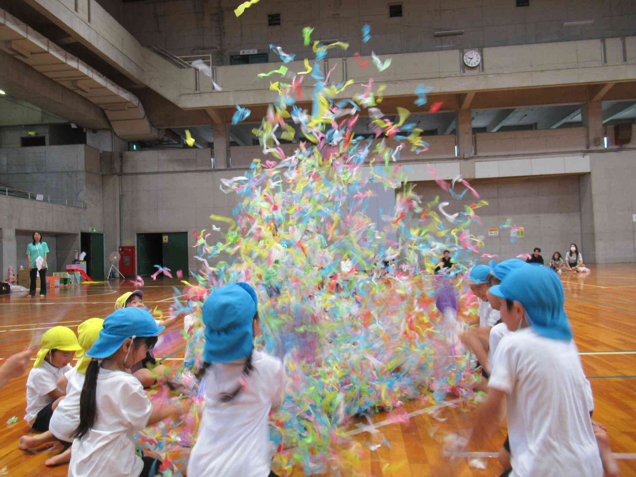 運動会恒例になりました『大風こい‼』　さくら組（3.4.5歳児）