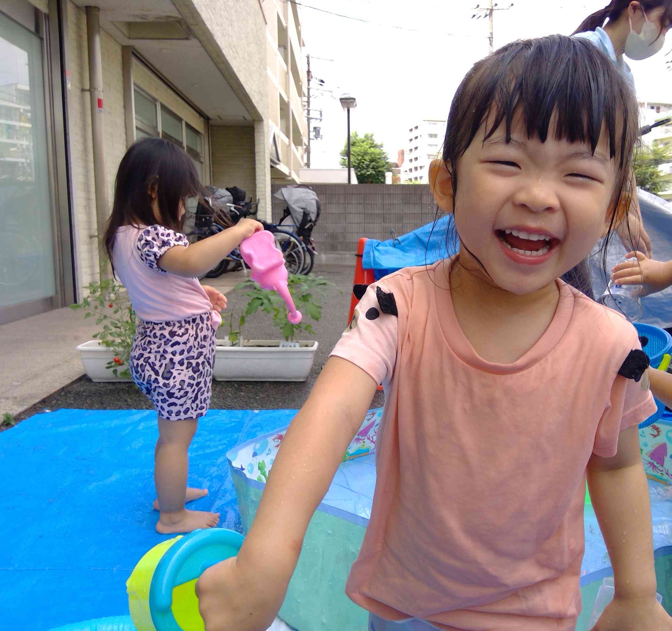 水遊びって楽しいねっ！