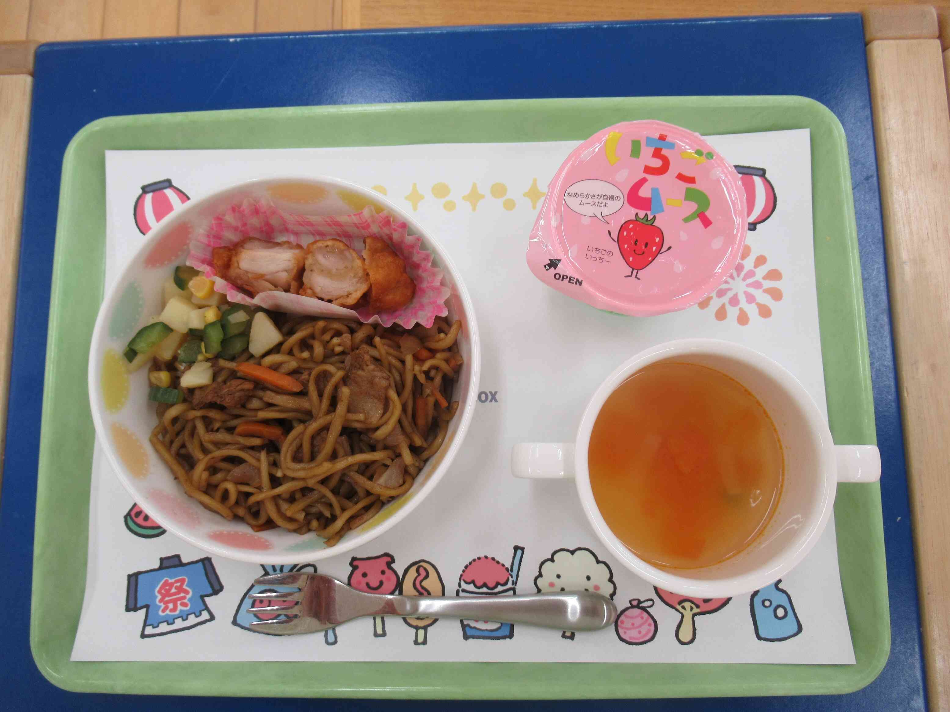 屋台風！お祭りお楽しみ給食