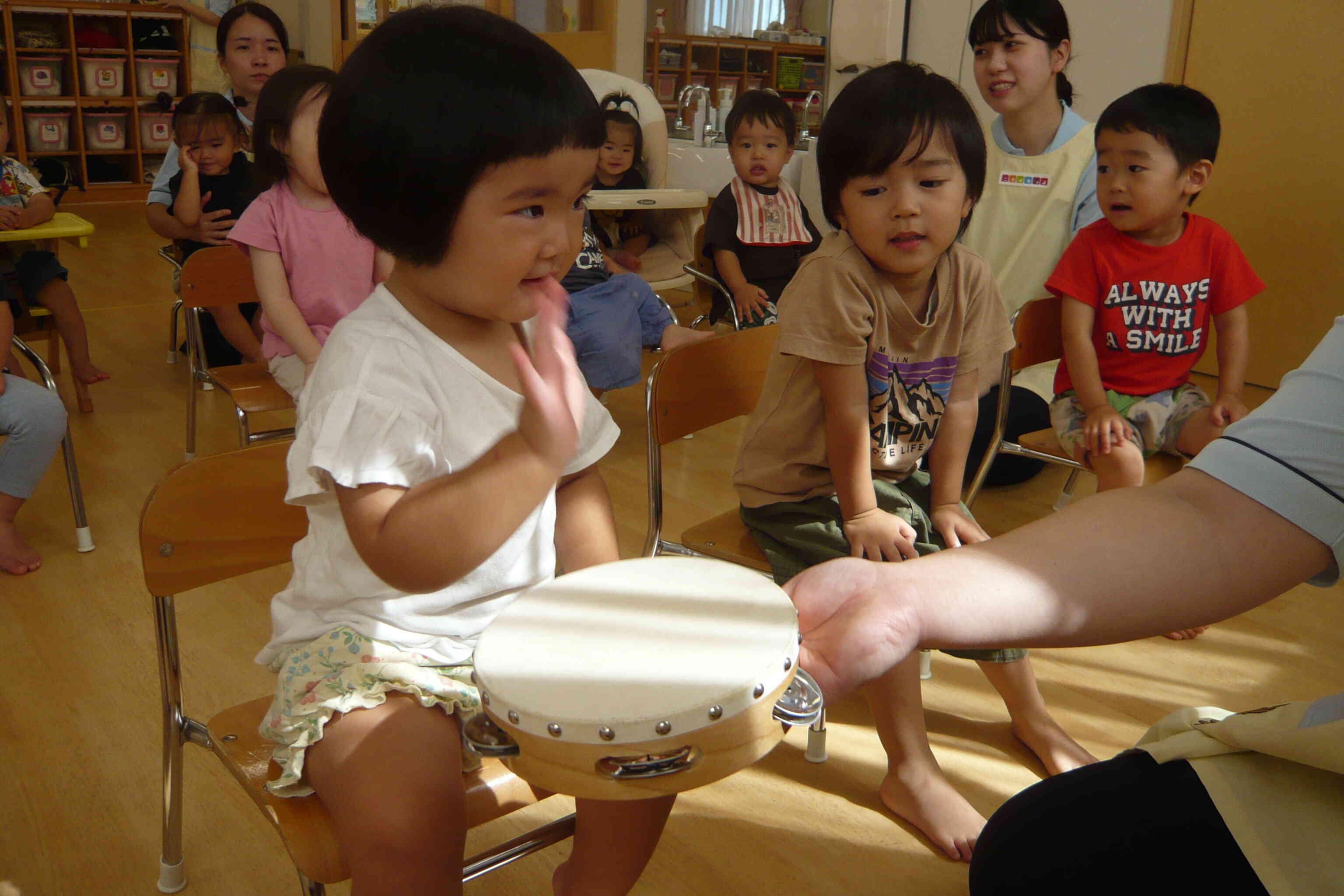 ピアノの音を聞いて「は・あ・い♡」