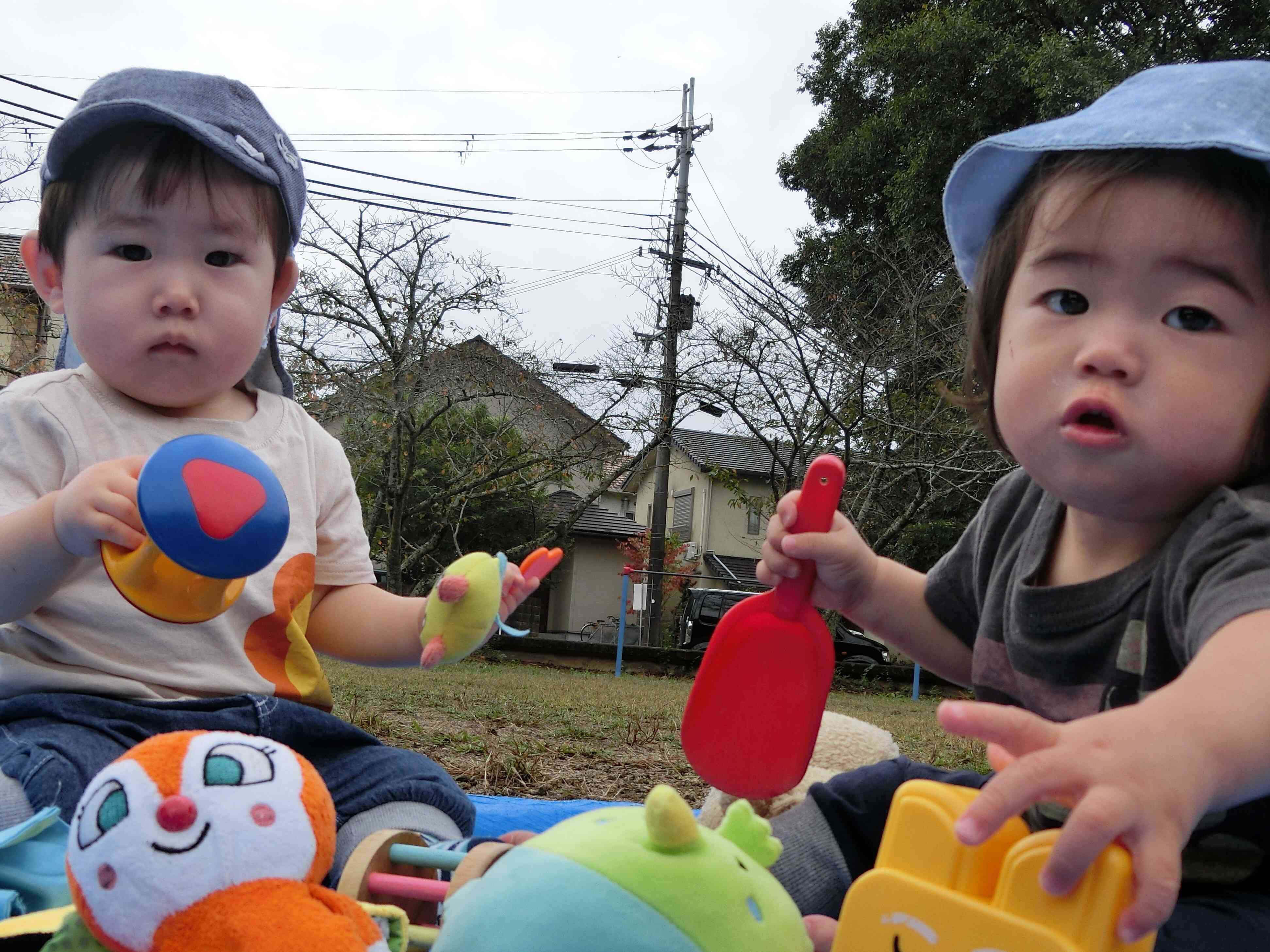 秋の公園は気持ちいいな～