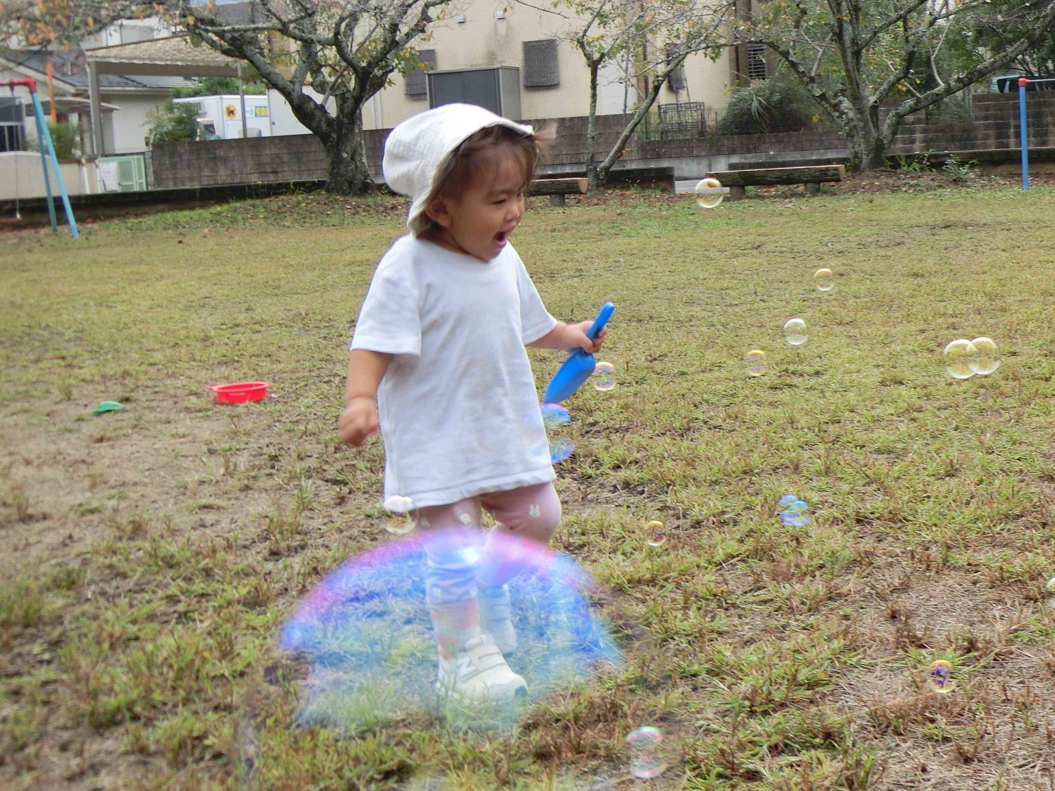 うわーシャボン玉がたくさん☆