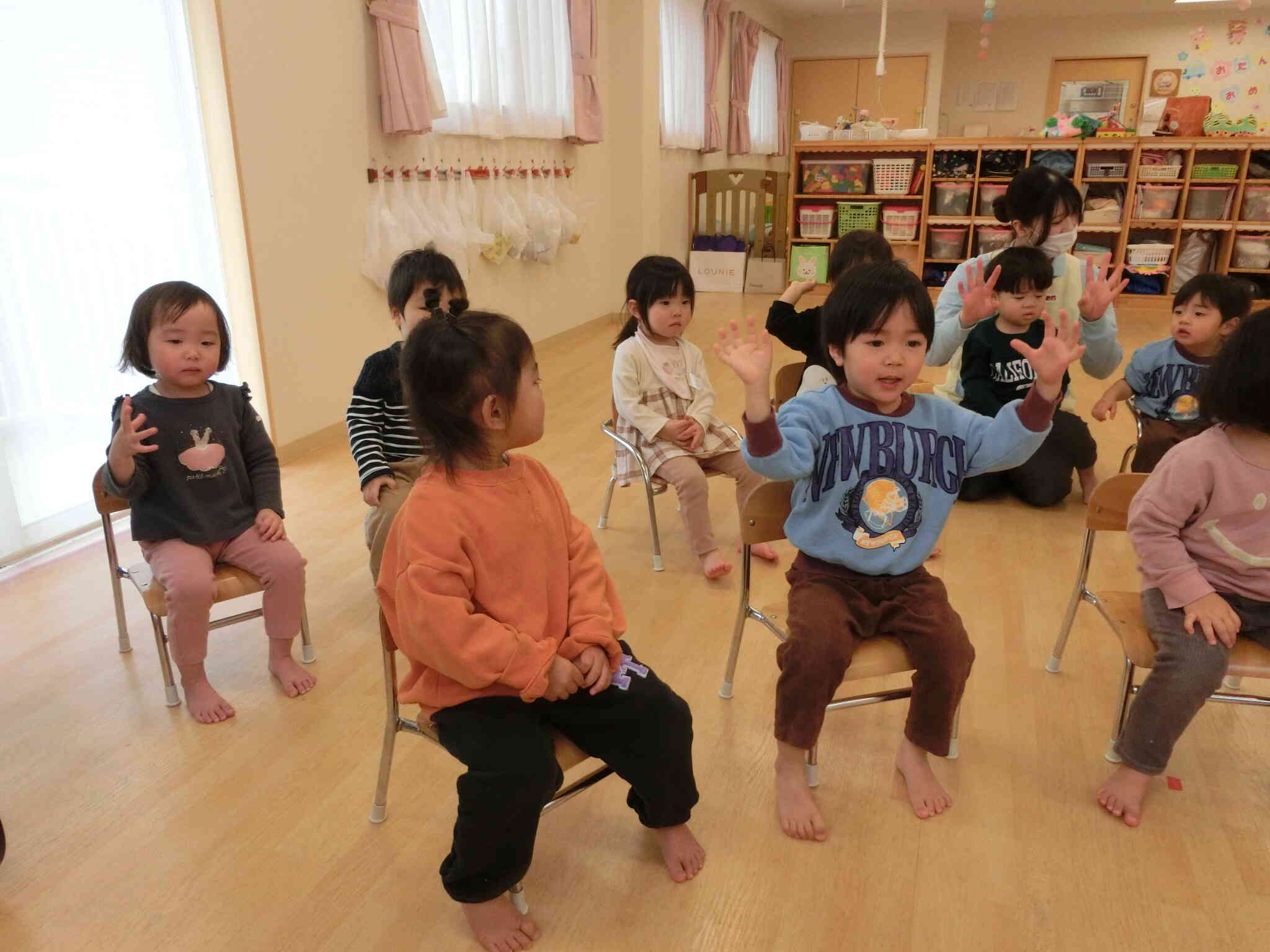 「豆まきのうた」も上手に歌えたよ☆