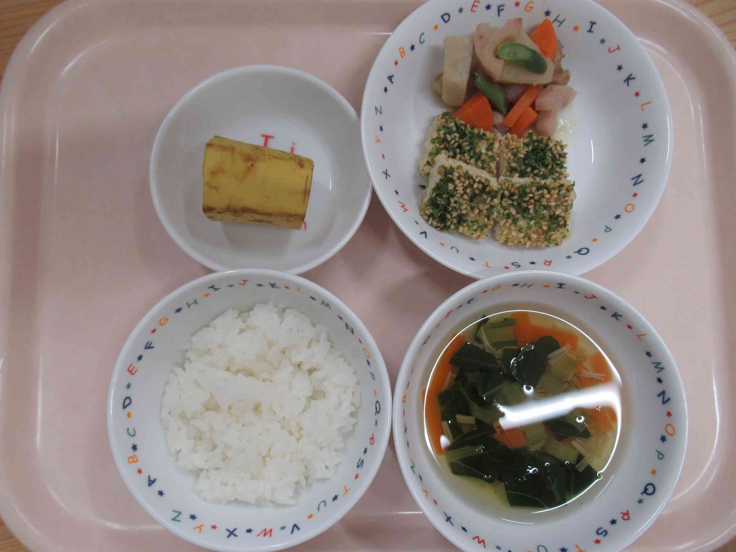 １月１８日（土）の給食です。