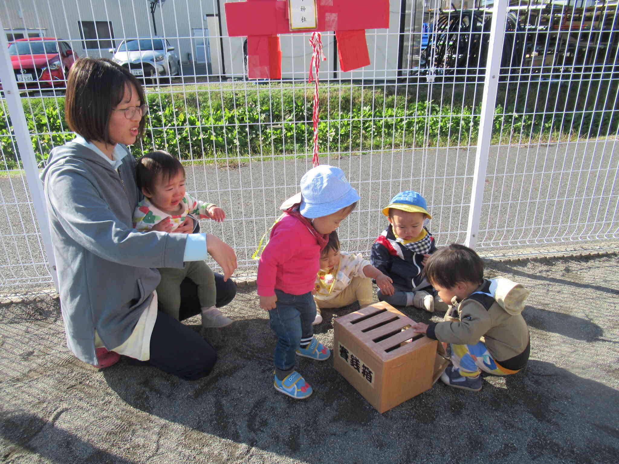 これからお参りします。