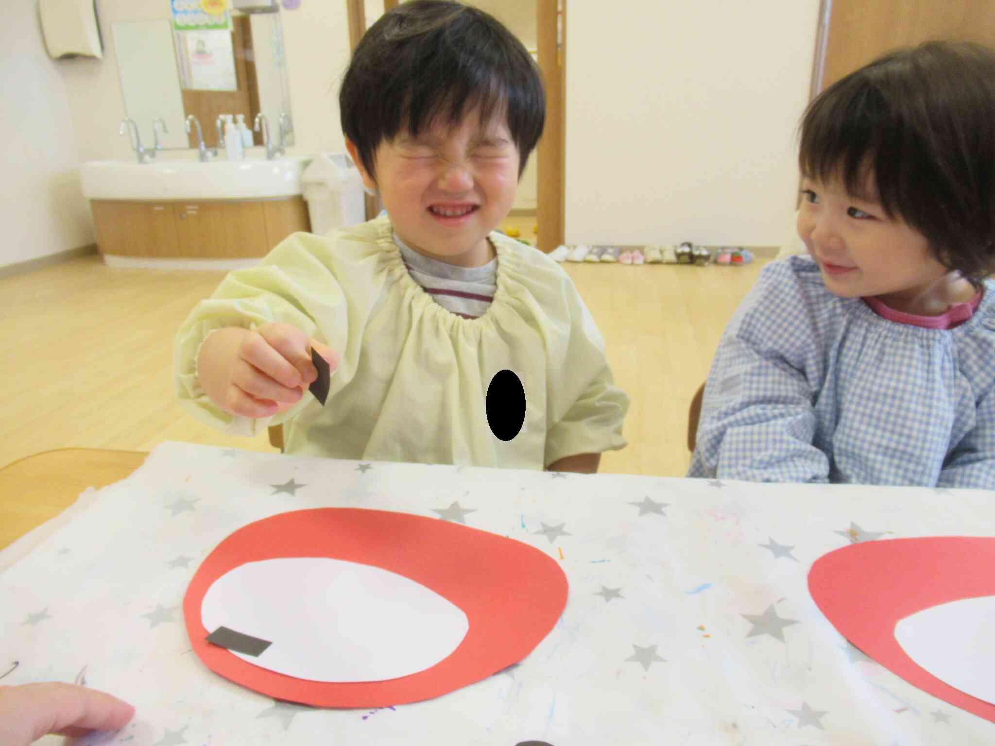 1月　室内の様子　うさぎ組　2歳児