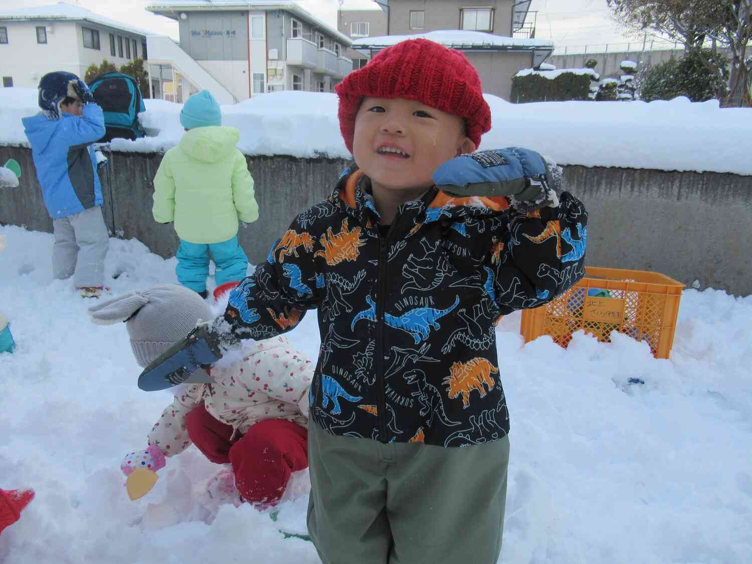 北上にどっさり雪が積もったよ