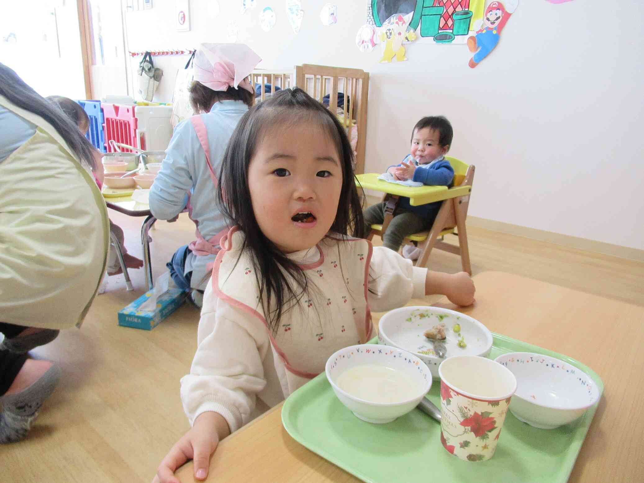 今日の給食は・・・