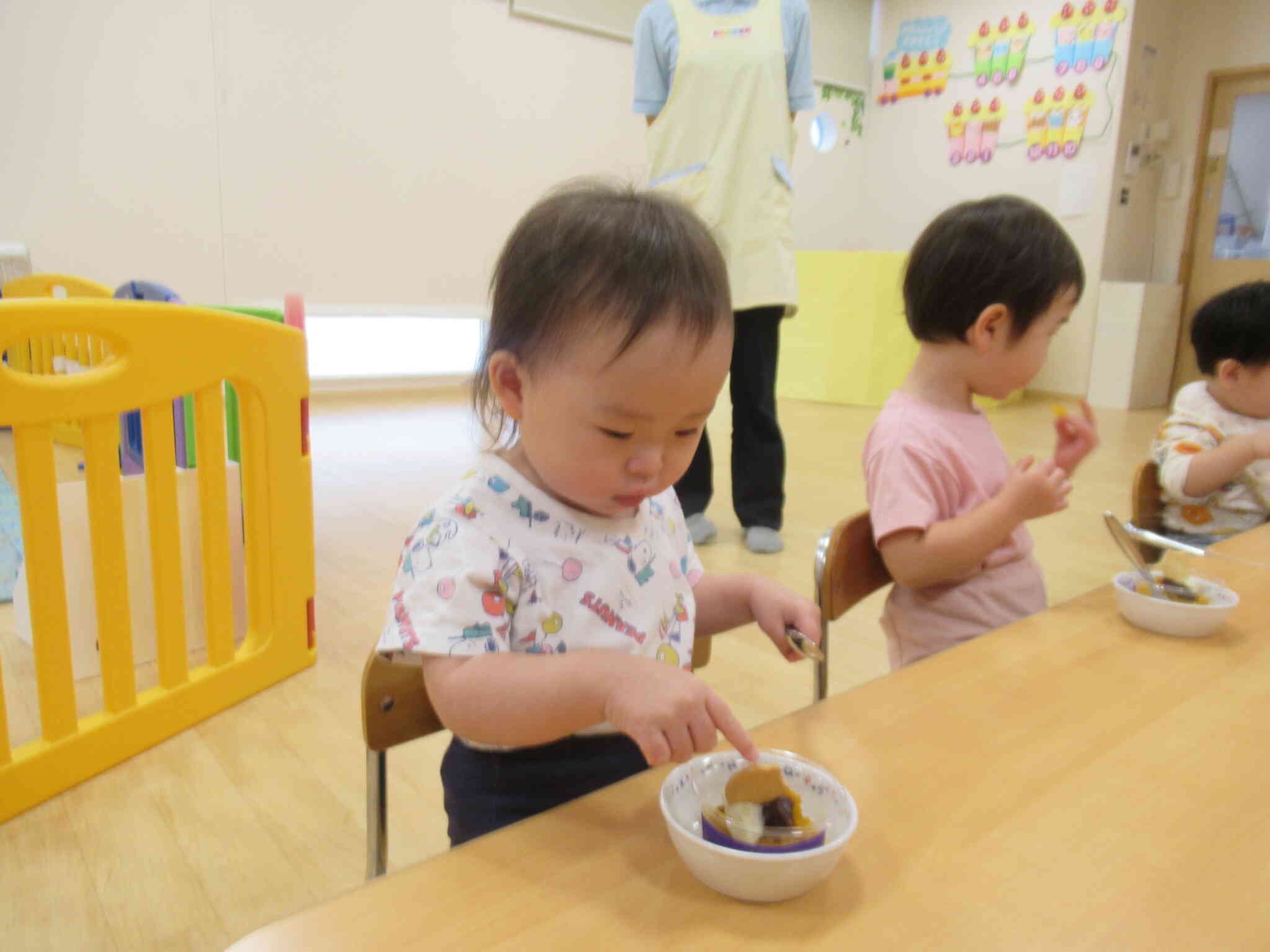 【10月の食育】かぼちゃのパフェを作ろう！