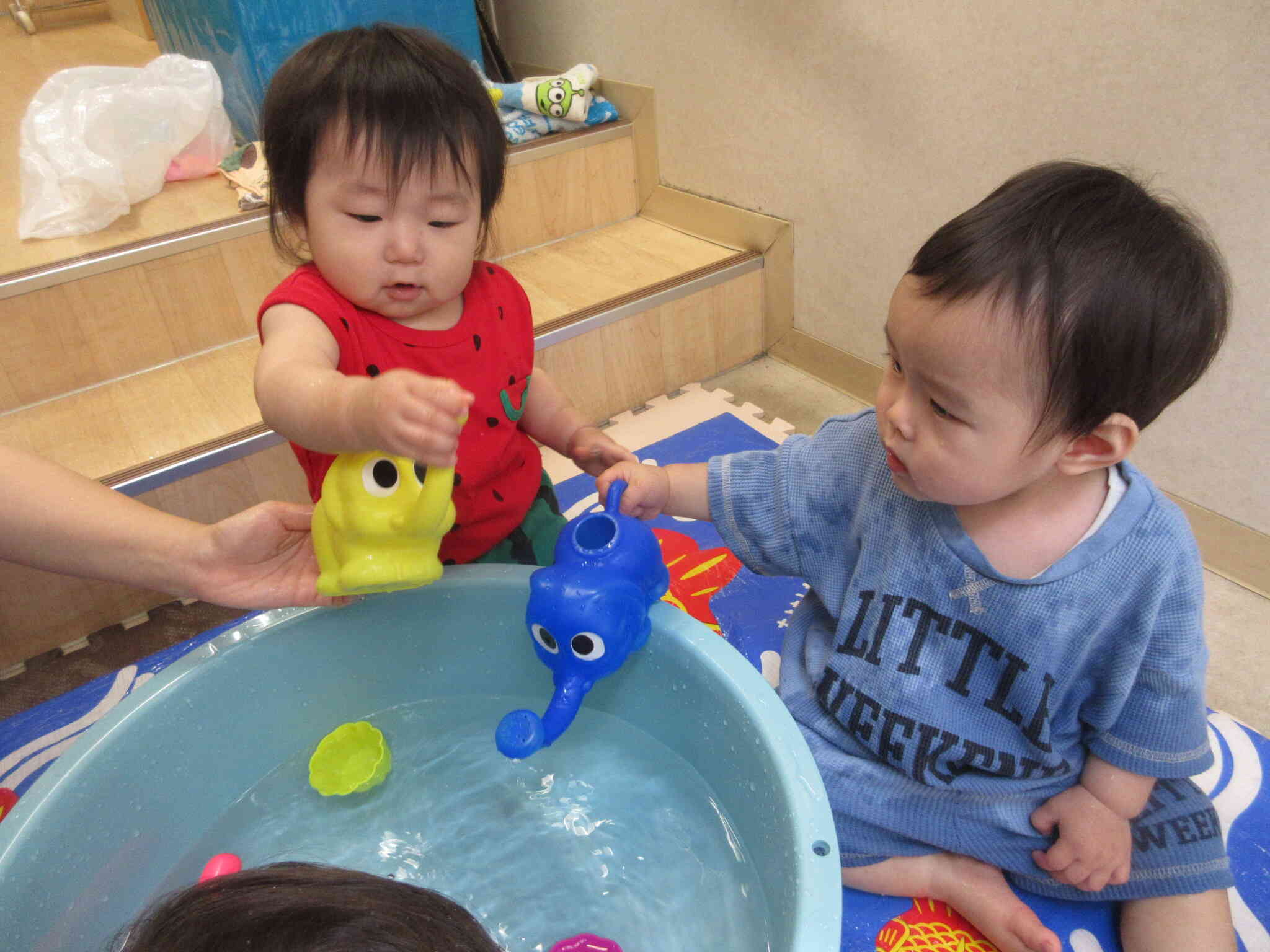 保育園で迎える初めての夏です☆