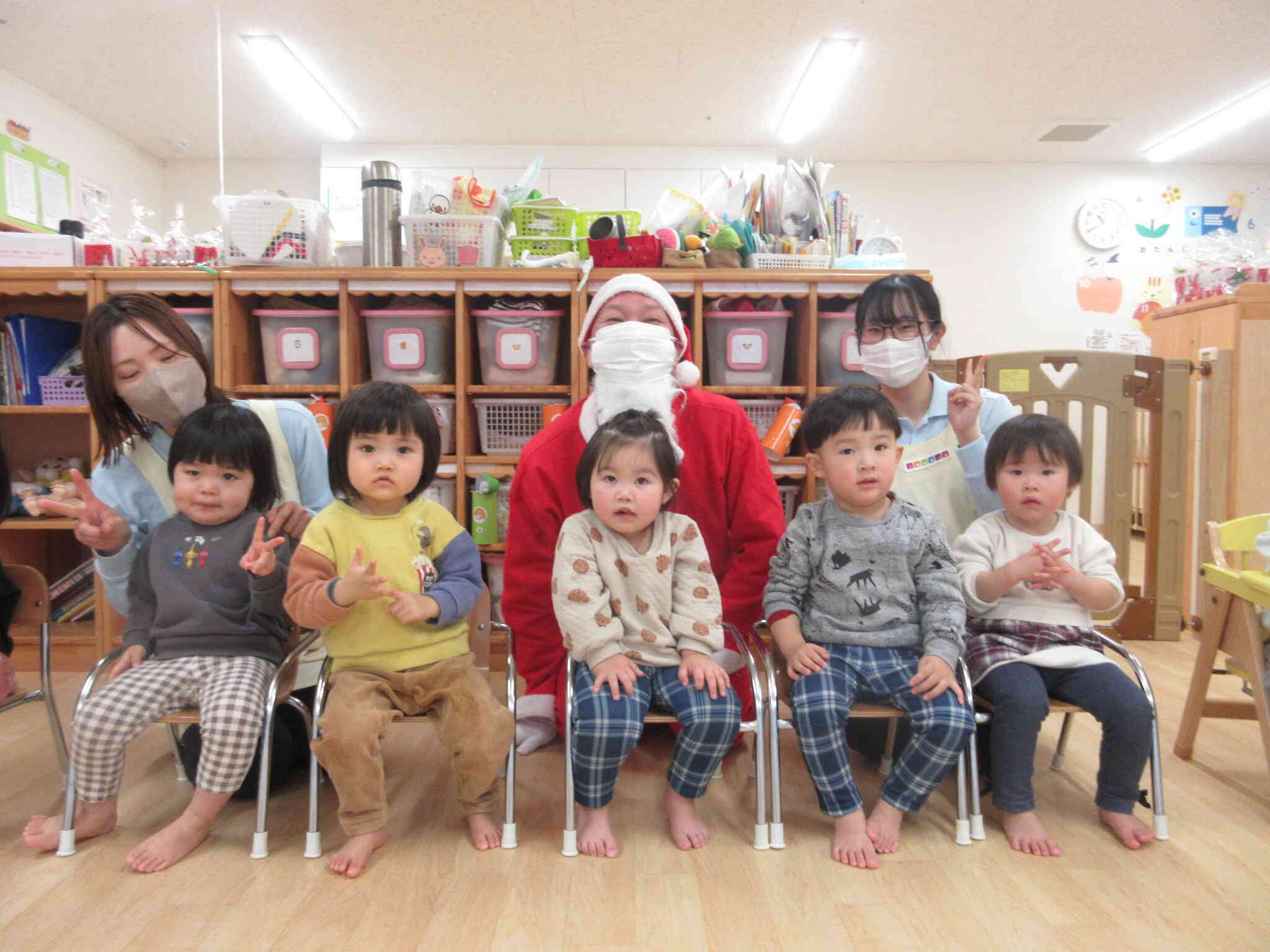 1歳児さんとサンタさん☆