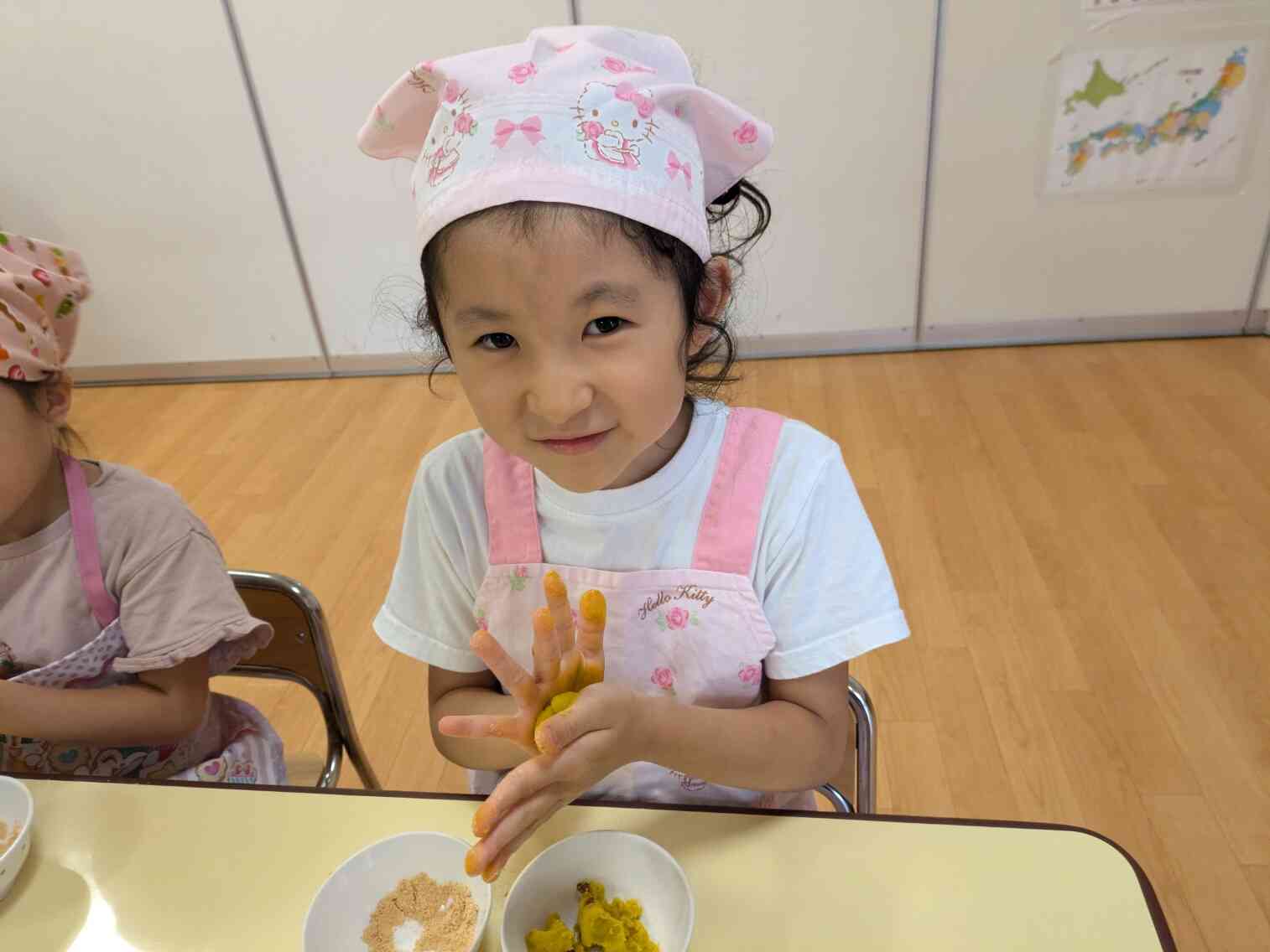 かぼちゃだんご作り（食育）