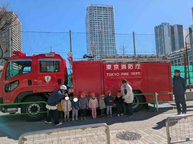 消防車、大きくてかっこいいね！