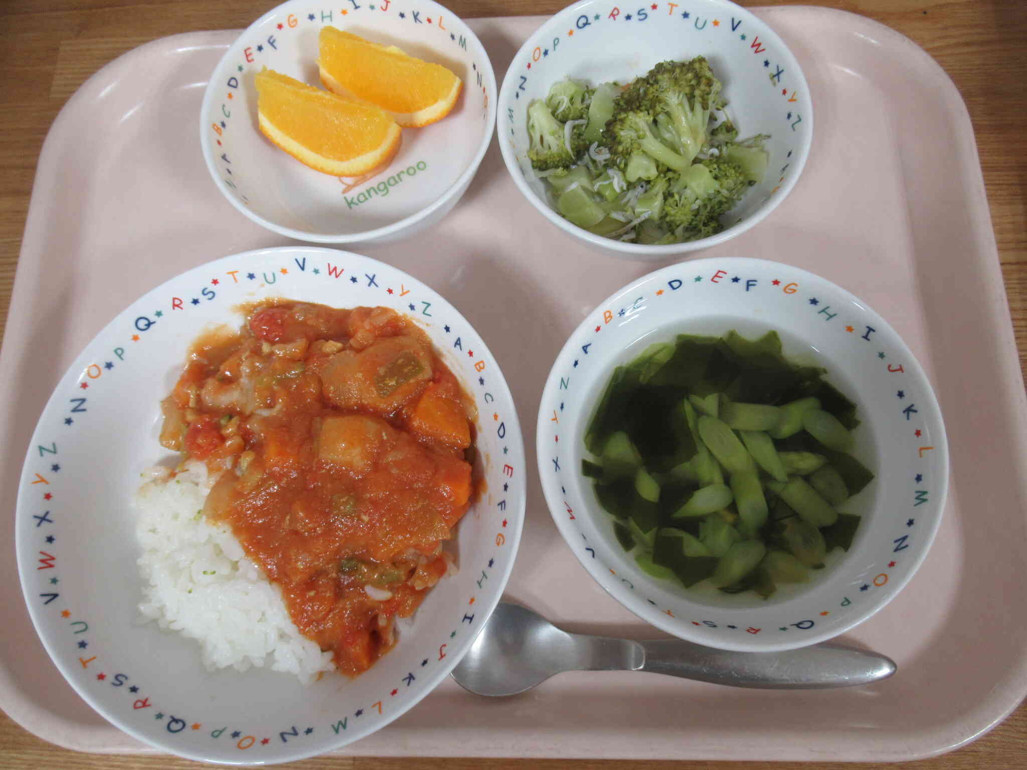 今日の給食は