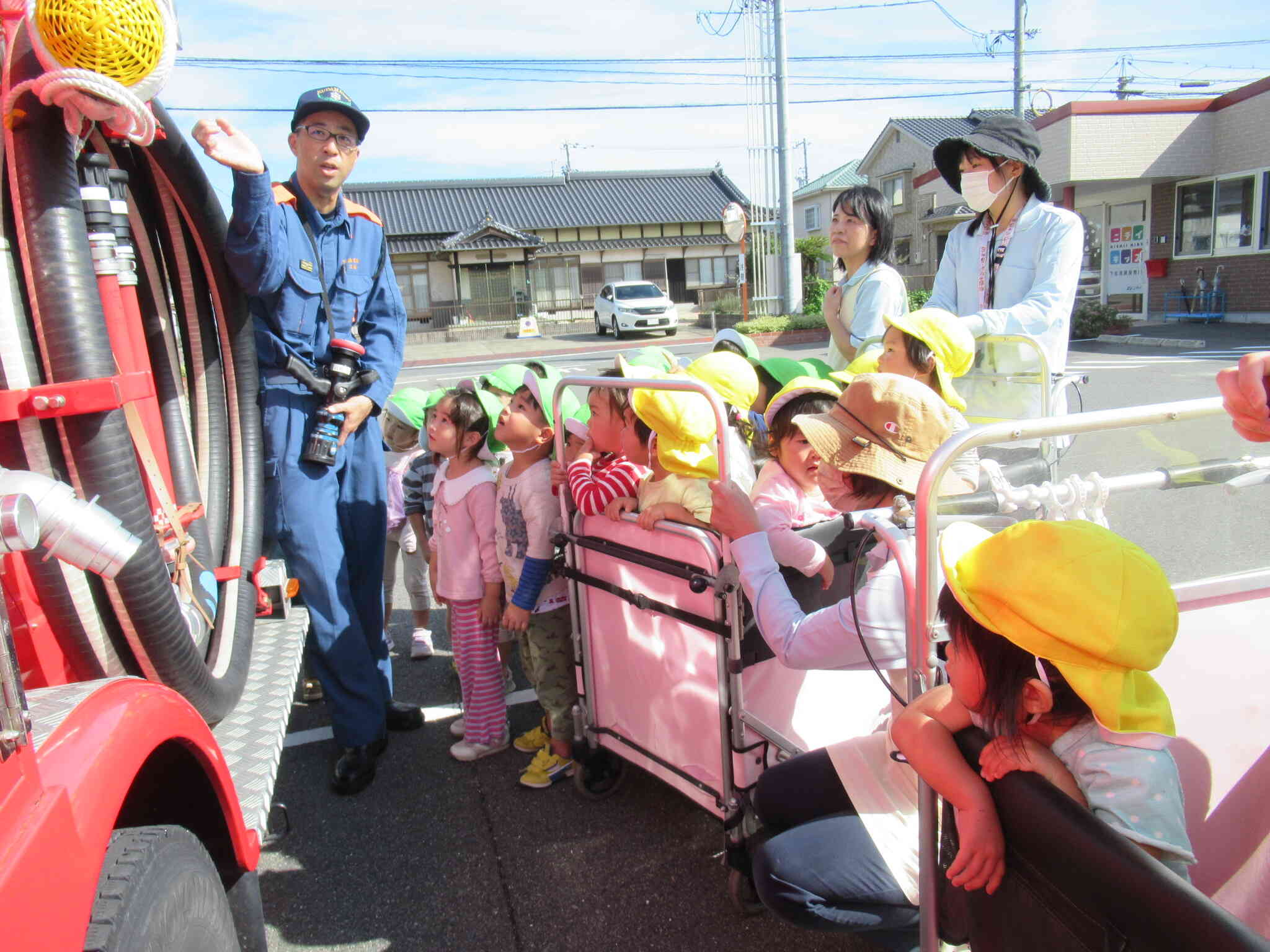 消防車がきたよ～！