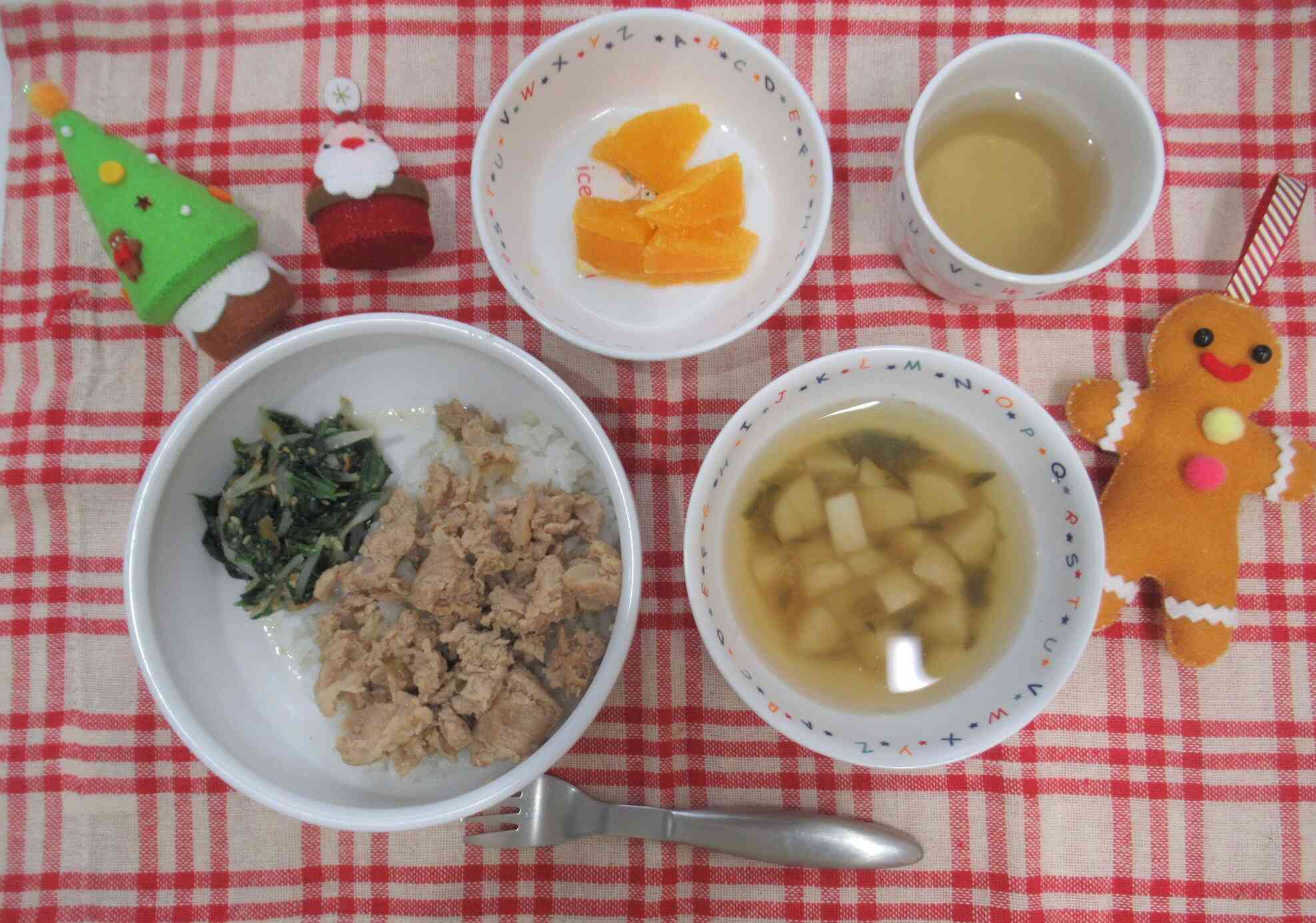 今日の給食(12月25日)