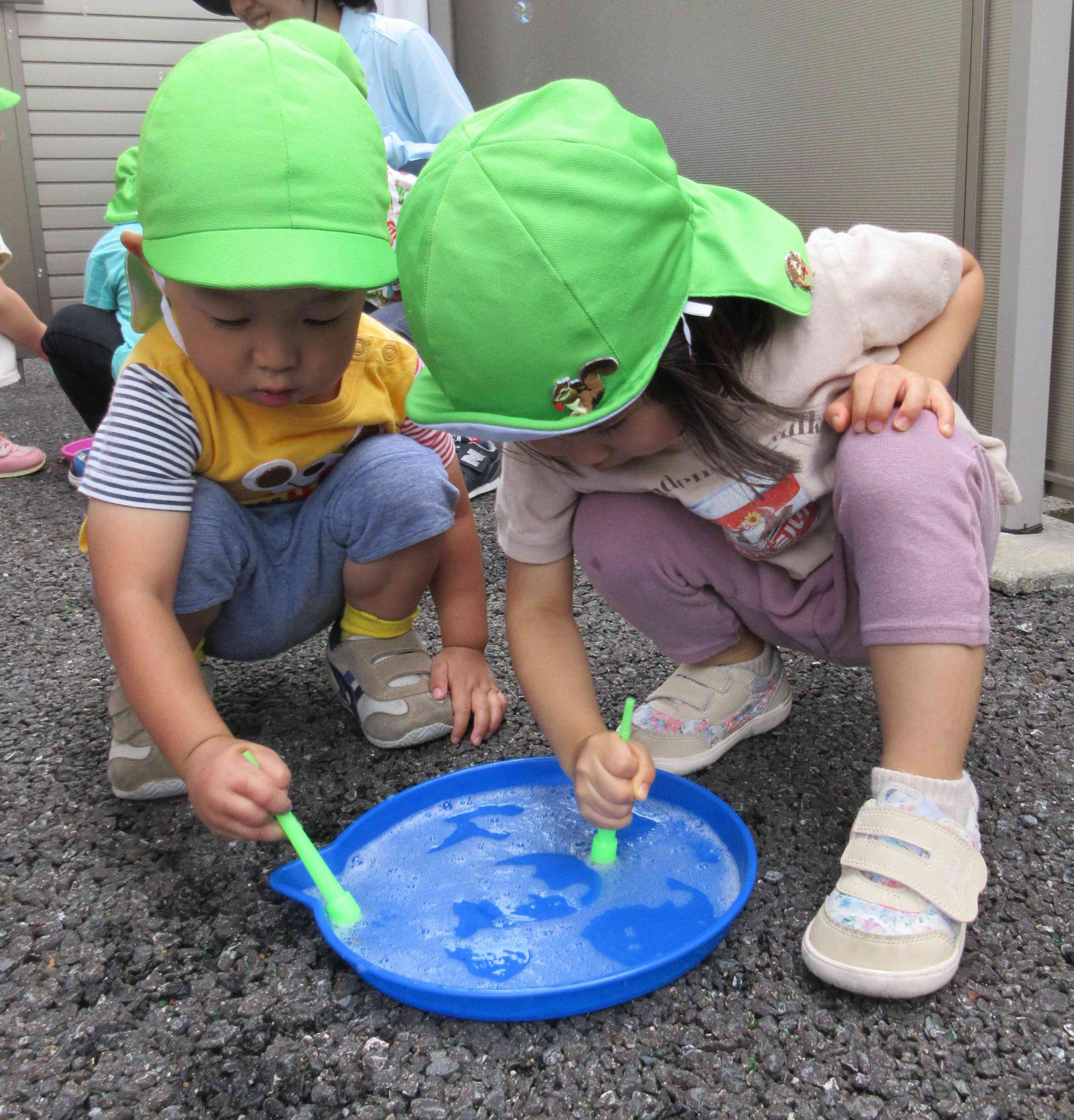 「なんかあわあわなってるね～」