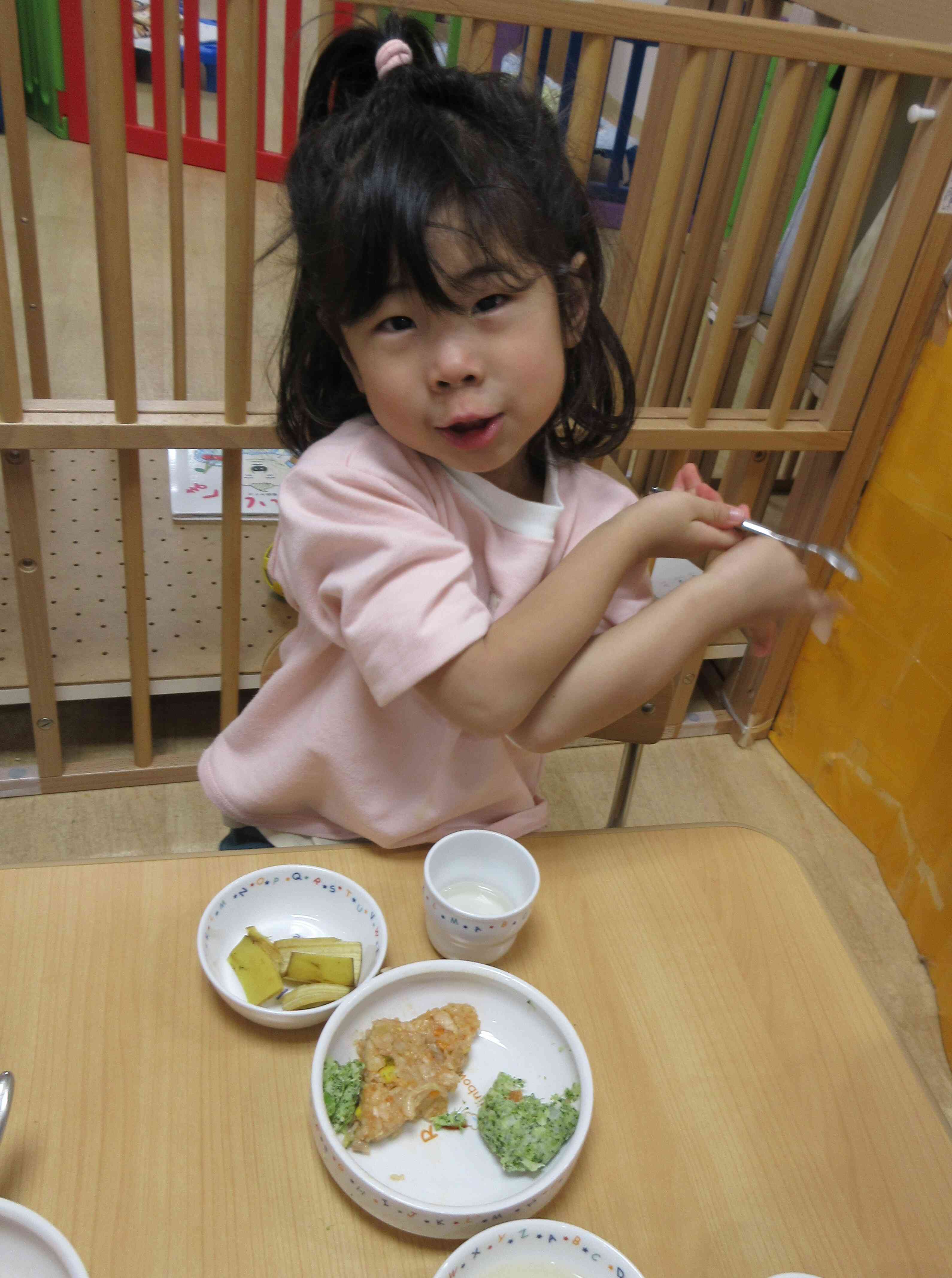 菱餅に見立てたご飯と一緒に、“パシャ！”