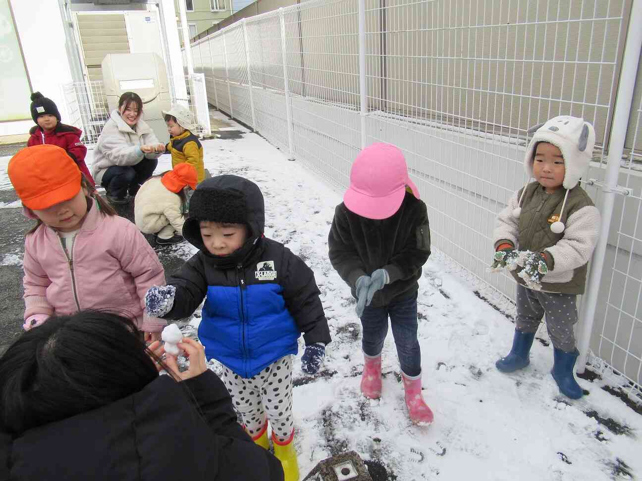 雪あそび楽しいな