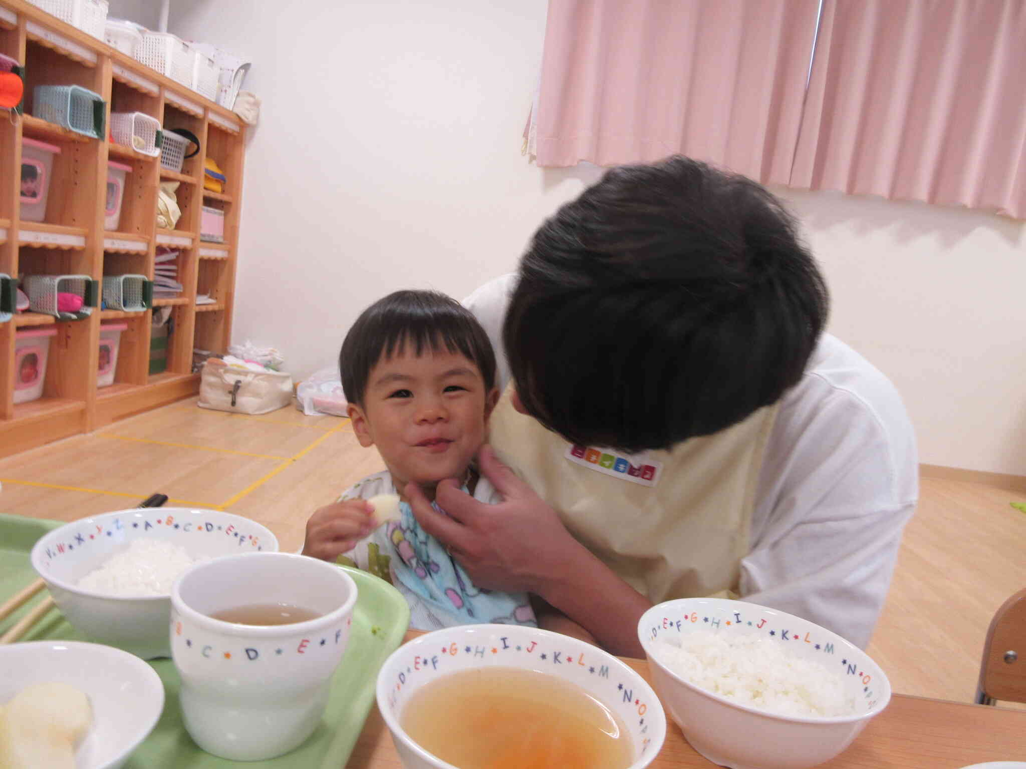 パパと食べるご飯は美味しいなっ！