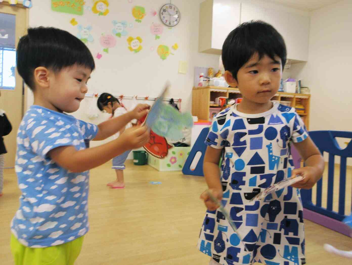 お気に入りのお魚が釣れて嬉しそう