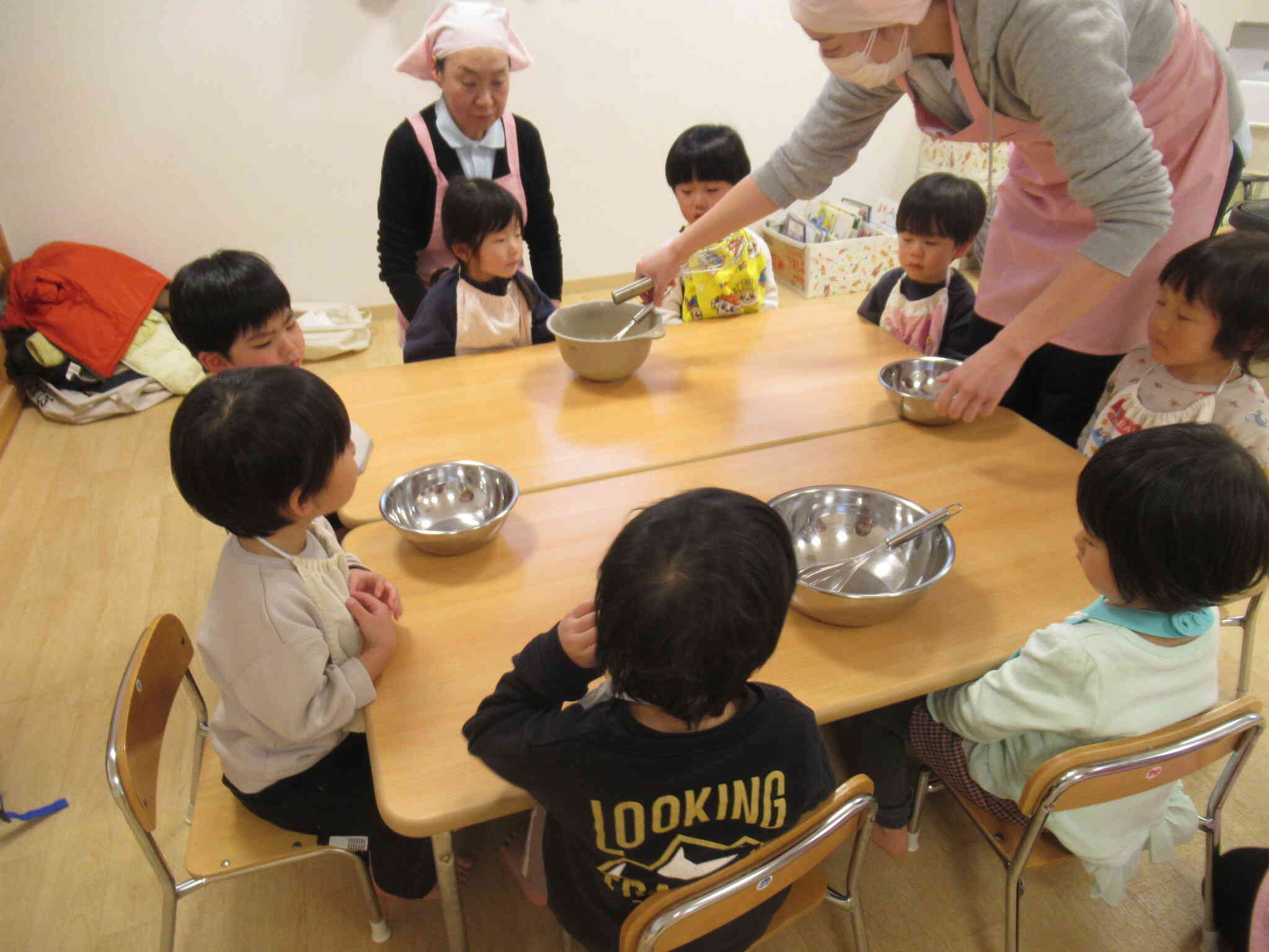 ホットケーキづくり【食育活動：２歳児】