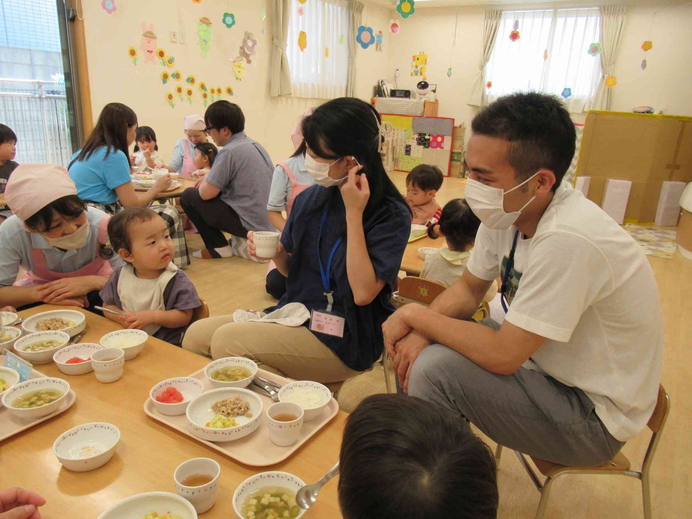 子育てひろば　♪お誕生会&給食試食会♪