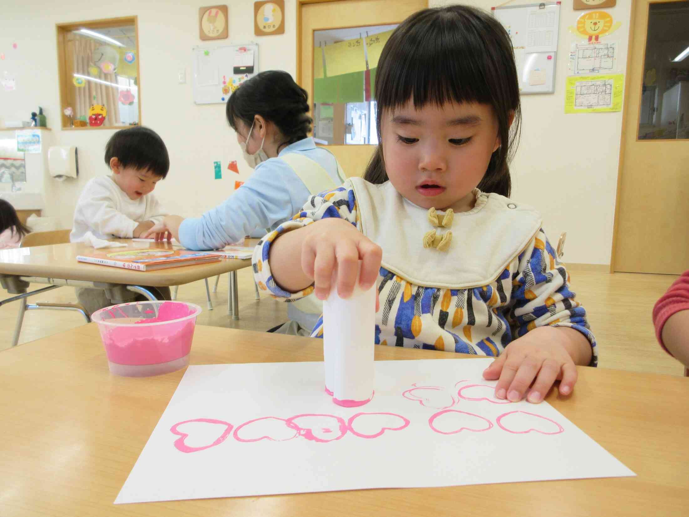 「これはわたし！こっちはお友だち♪」みんな仲良く並んでいるんだね～！