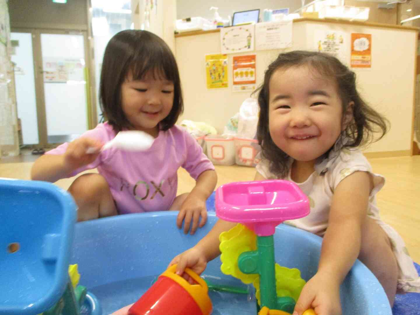 たのしい水遊び（2歳児）