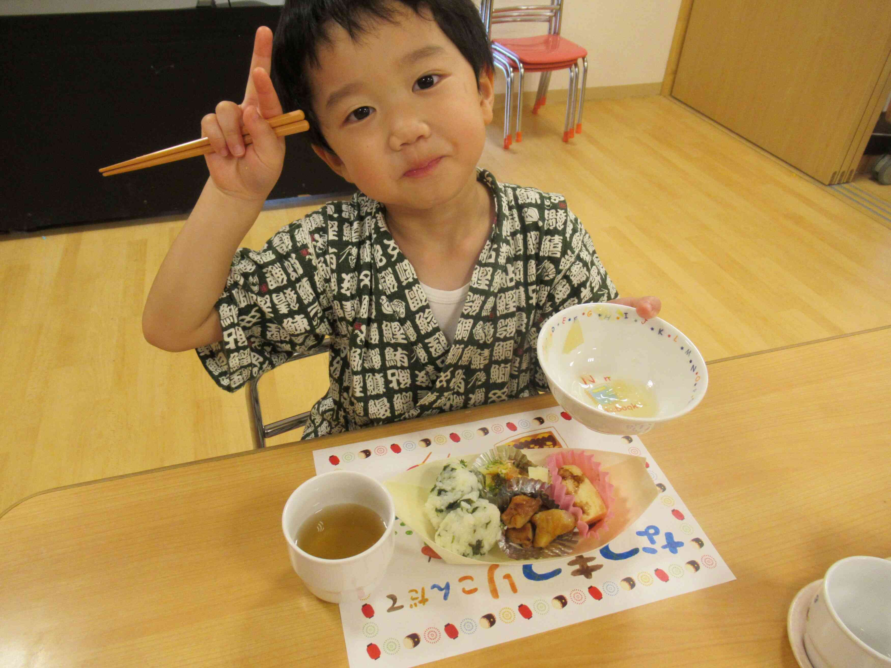 夏祭りのお弁当！とっても美味しかったね♪