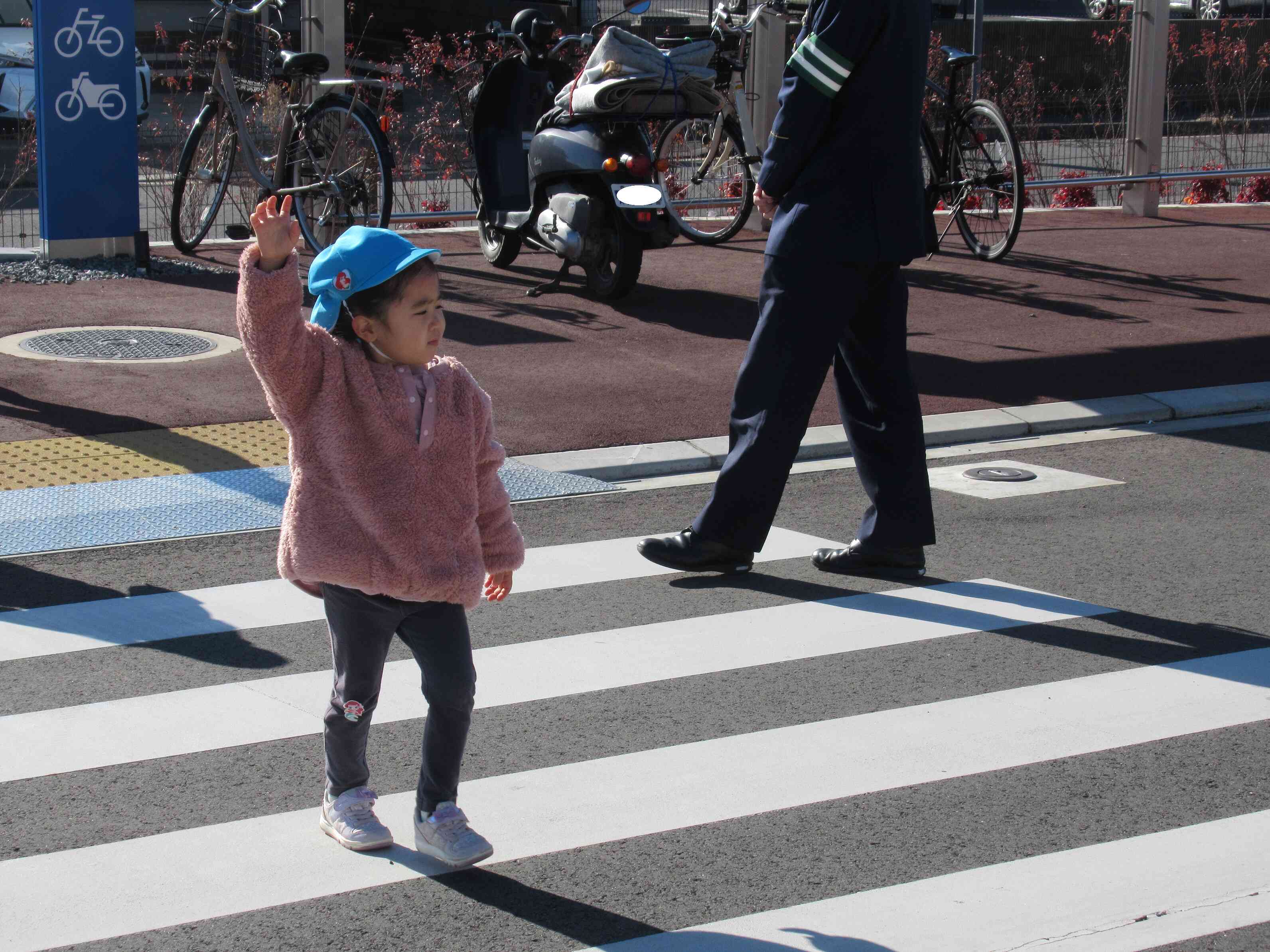 横断歩道の渡り方は・・・？