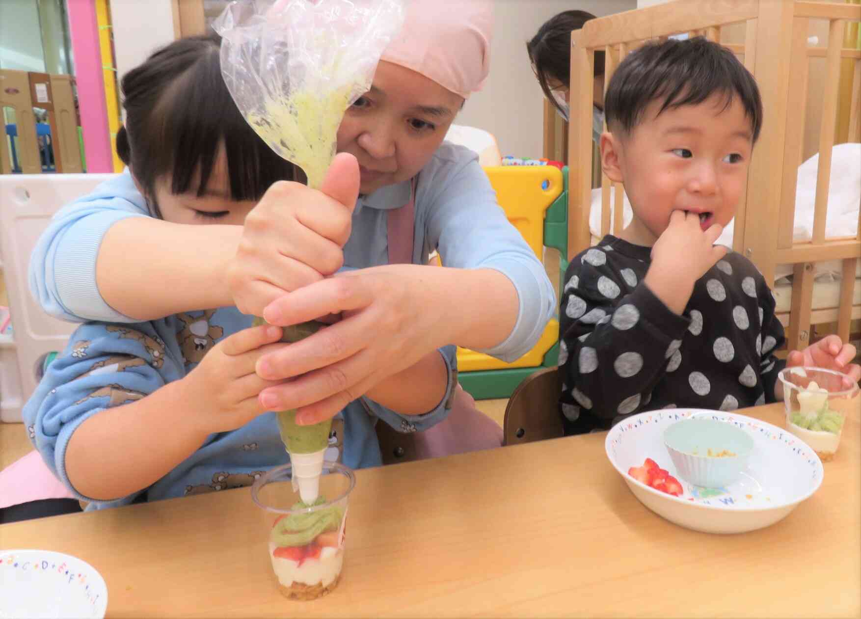 ☆食育・ツリーパフェ作り☆