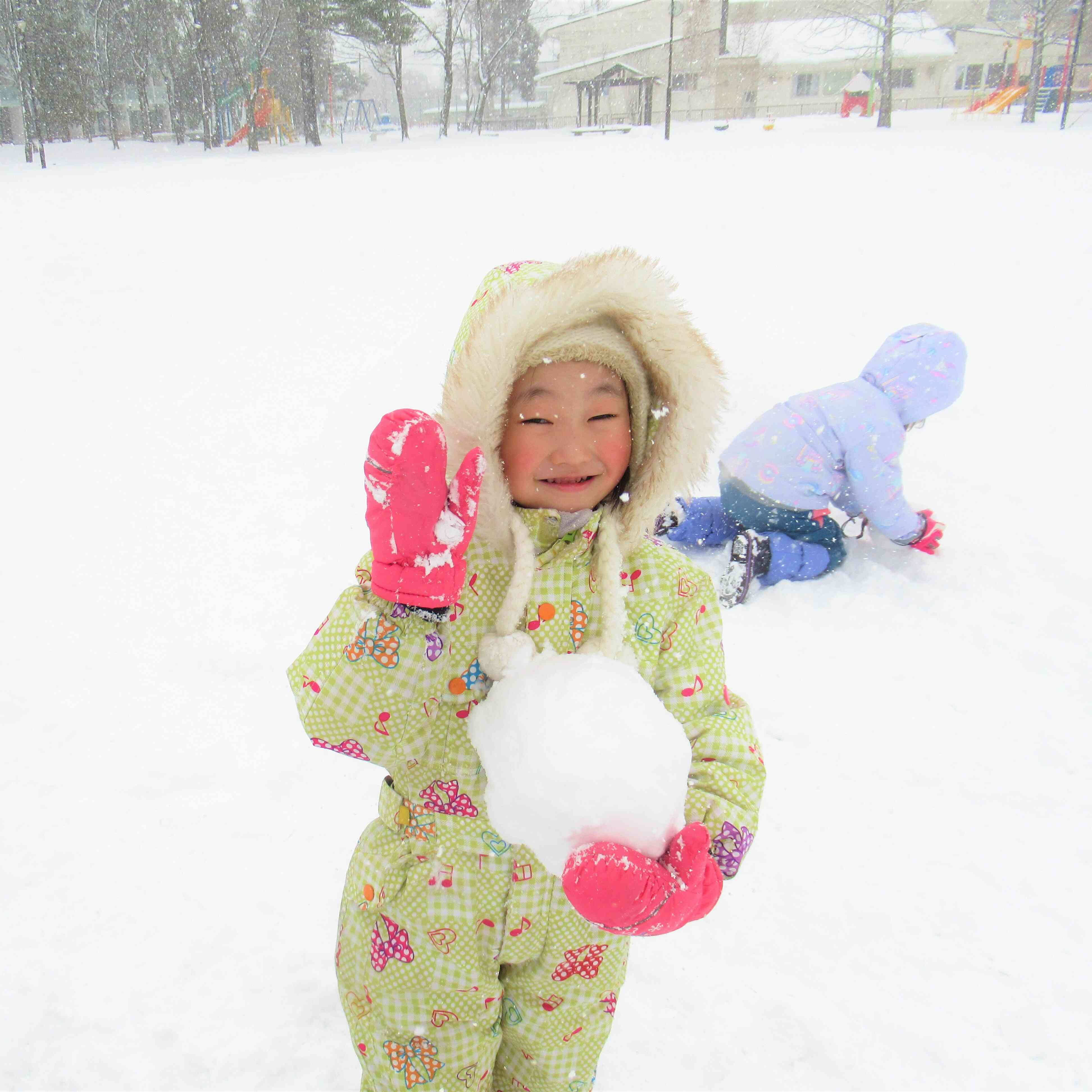 雪だるまも作ってみよう～！