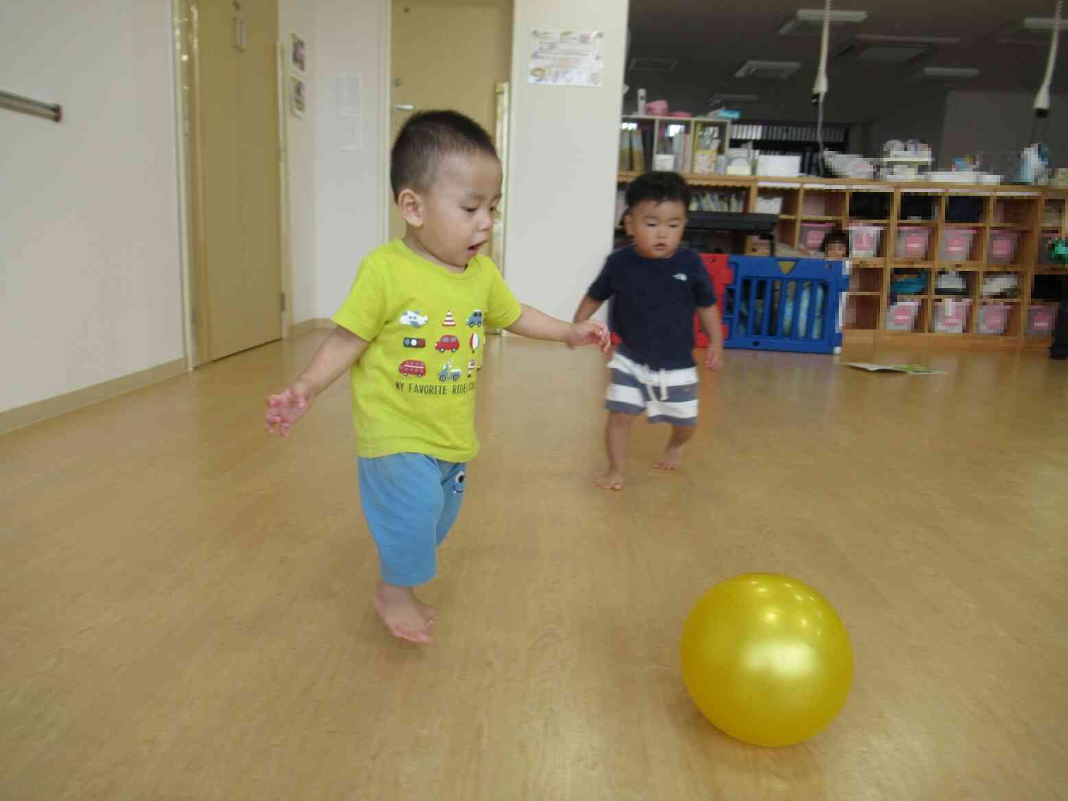 ボールあそびはテンション上がっちゃうね！