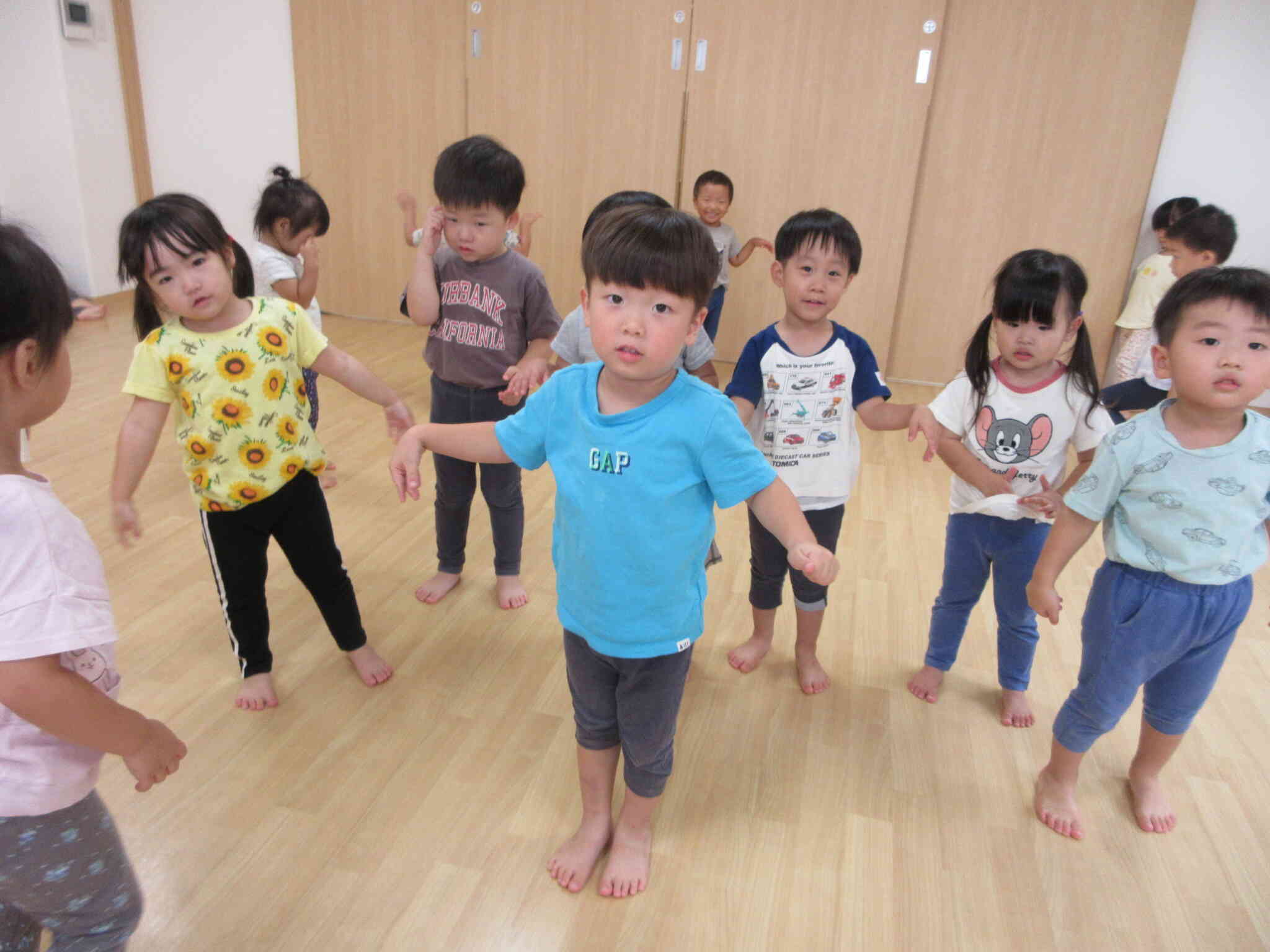 わくわく～！楽しい一日が始まるよ！（2歳児）