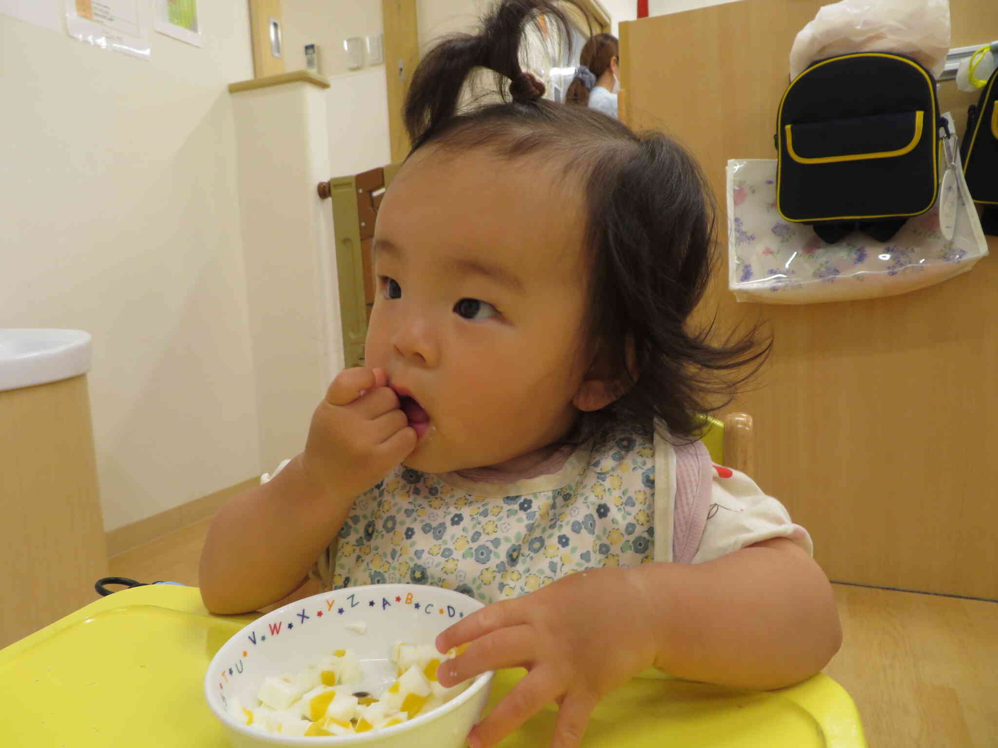 完了食に移行しました（0歳児・ひよこ組）