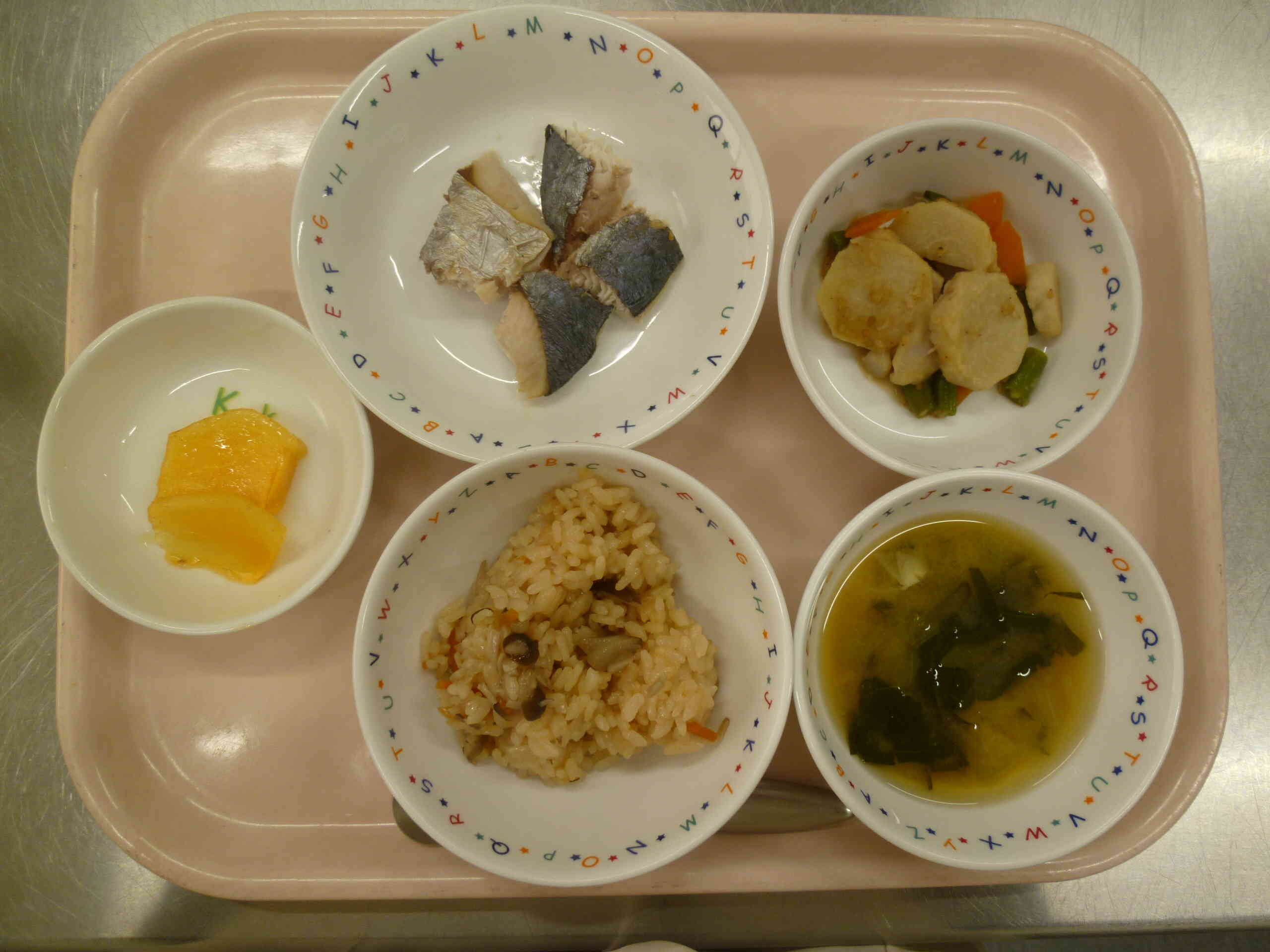 和食の日の給食メニュー