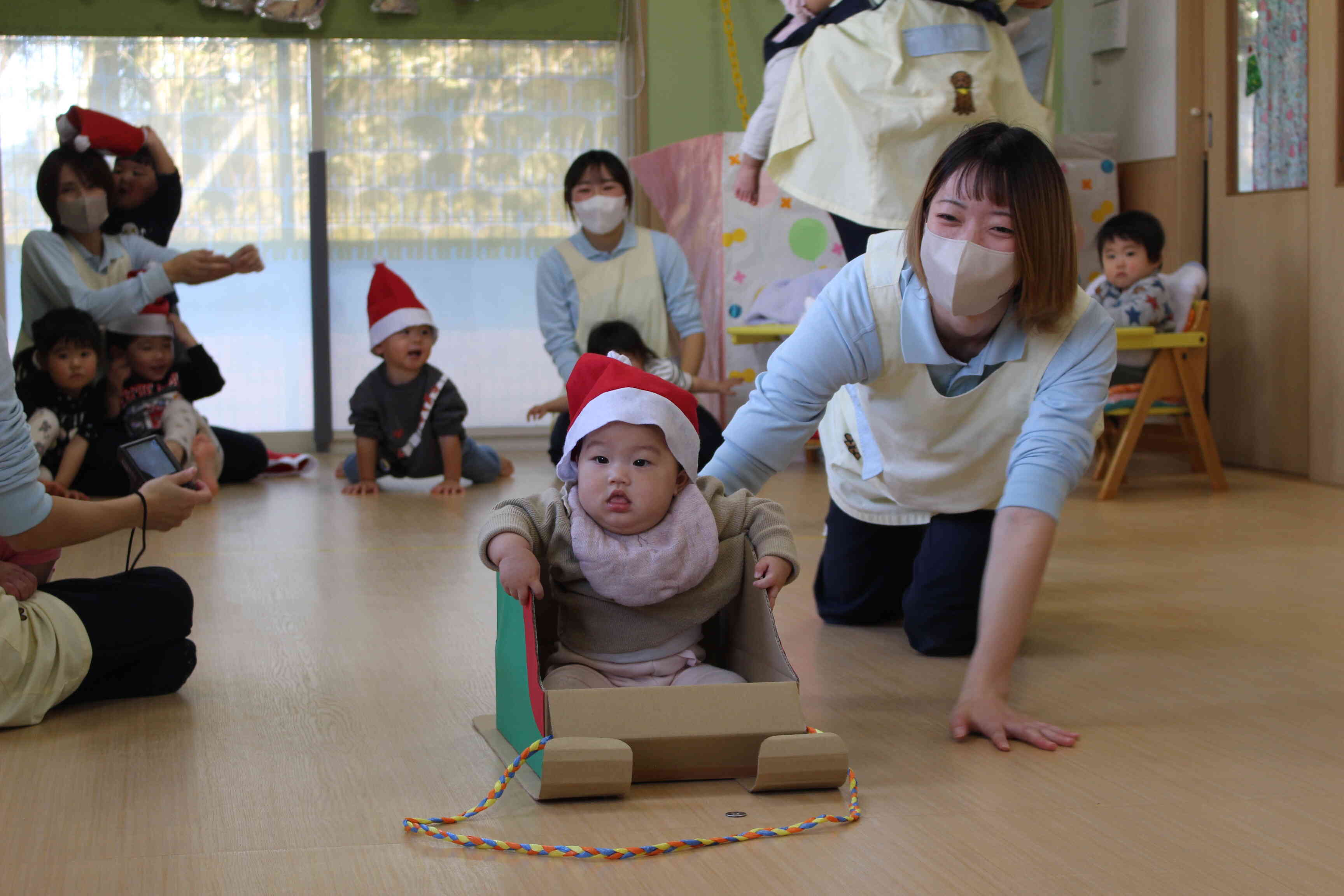 サンタさんの代わりに、わたしが乗ってみました。