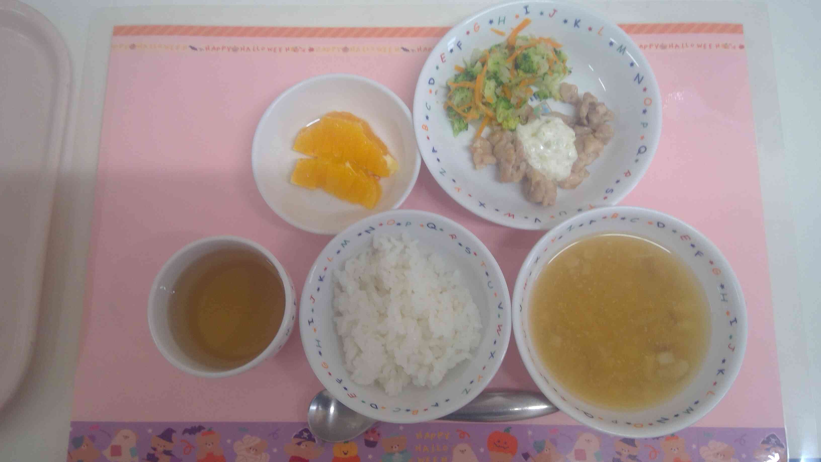 10月７日のお昼ご飯