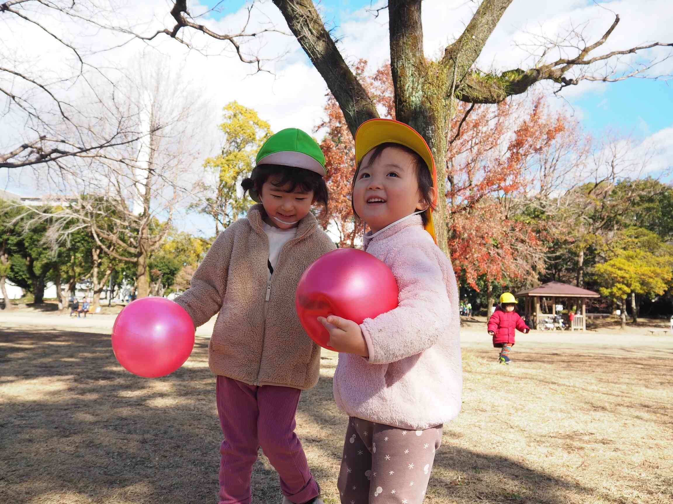 寒くても散歩は気持ちいいね！！