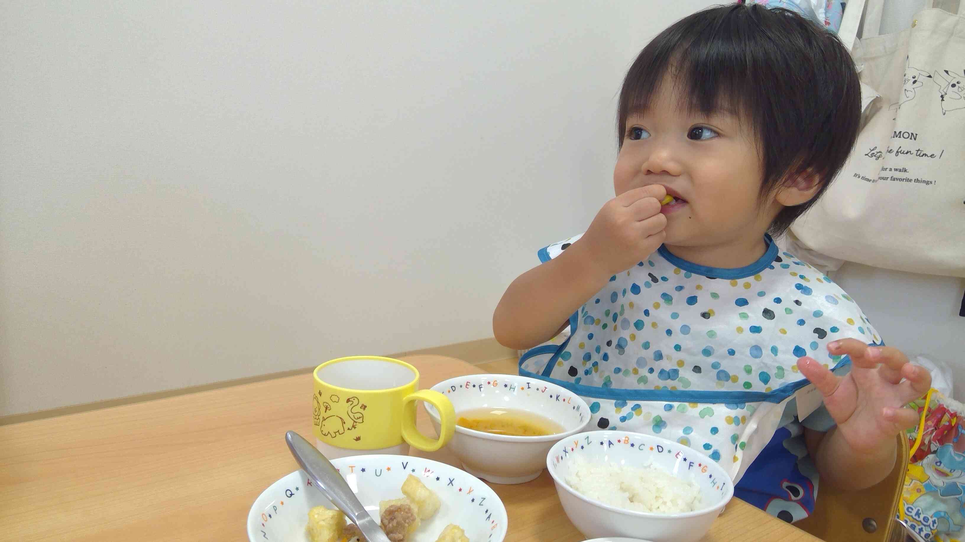 僕は好きなものから食べるんだ♪