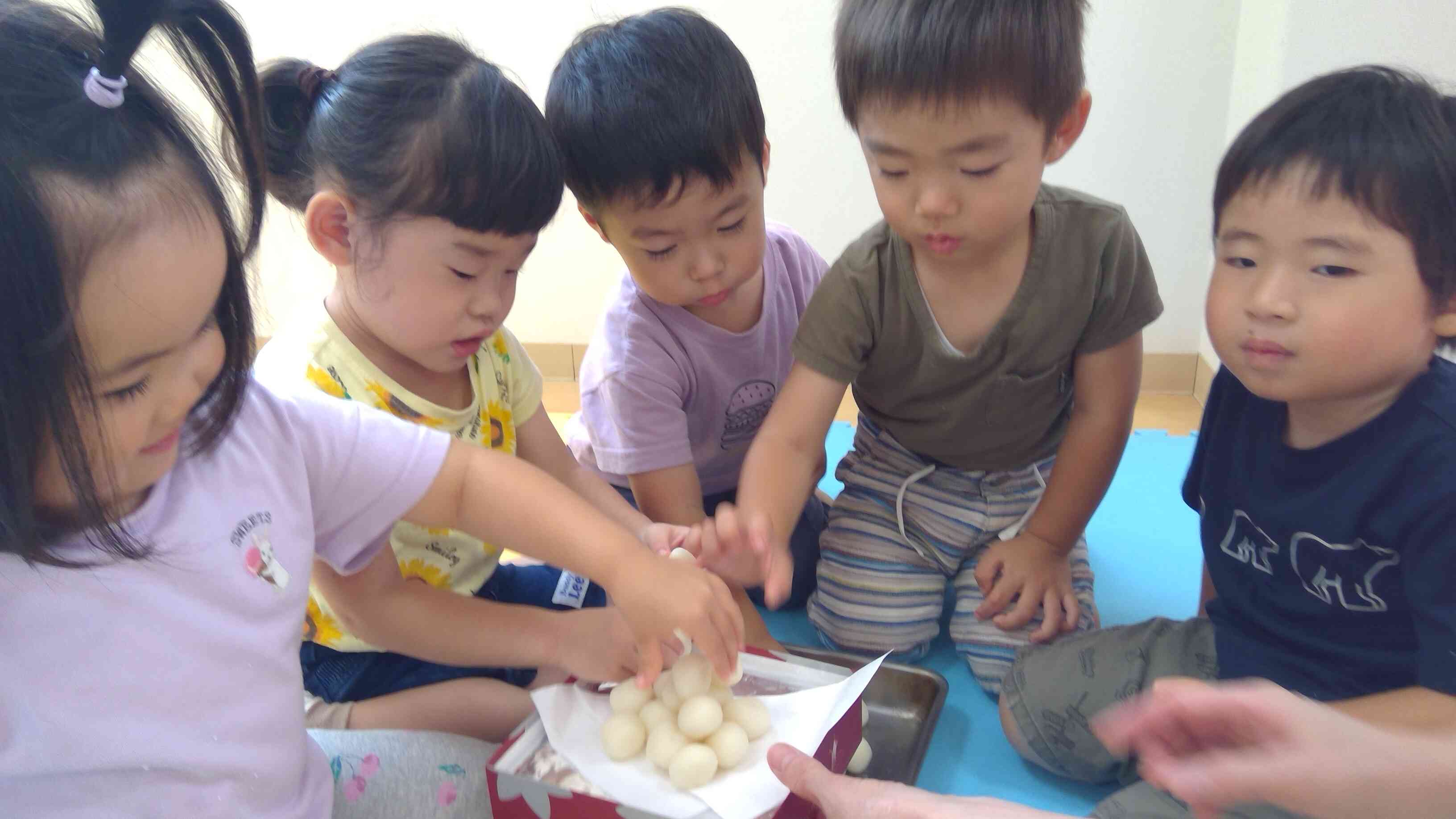 飾る用のお月見団子も作ったよ！