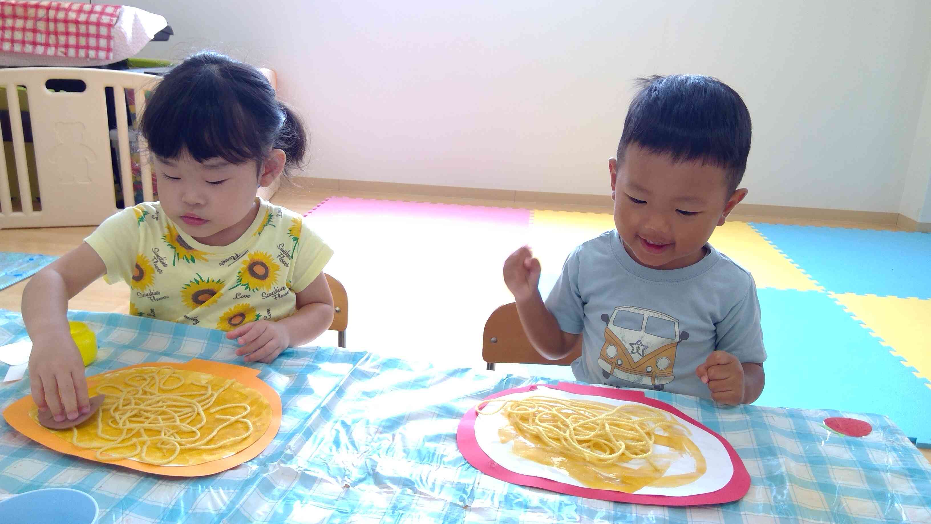 ラーメンできあがり・うさぎ組（2歳児）