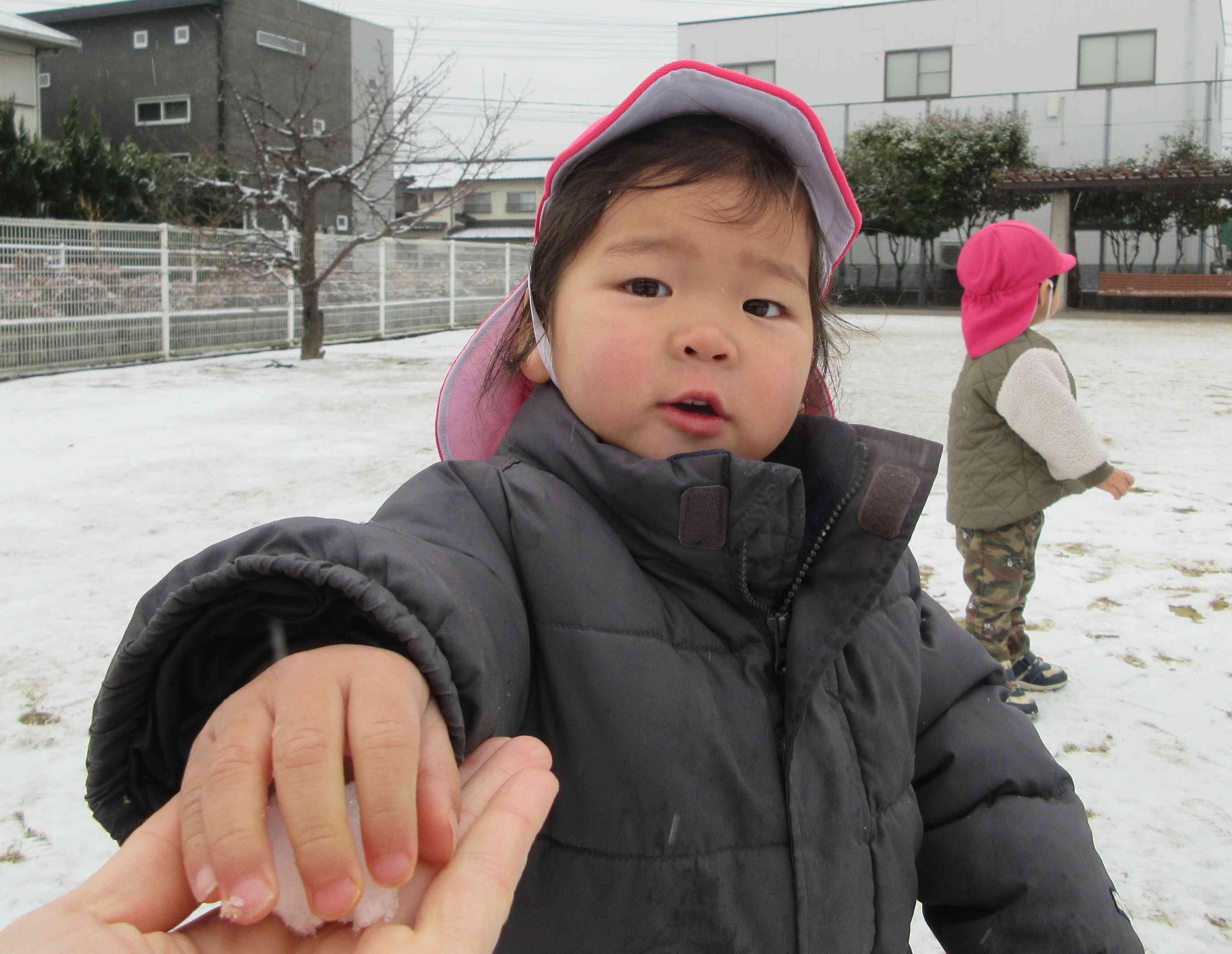 雪触ったよ