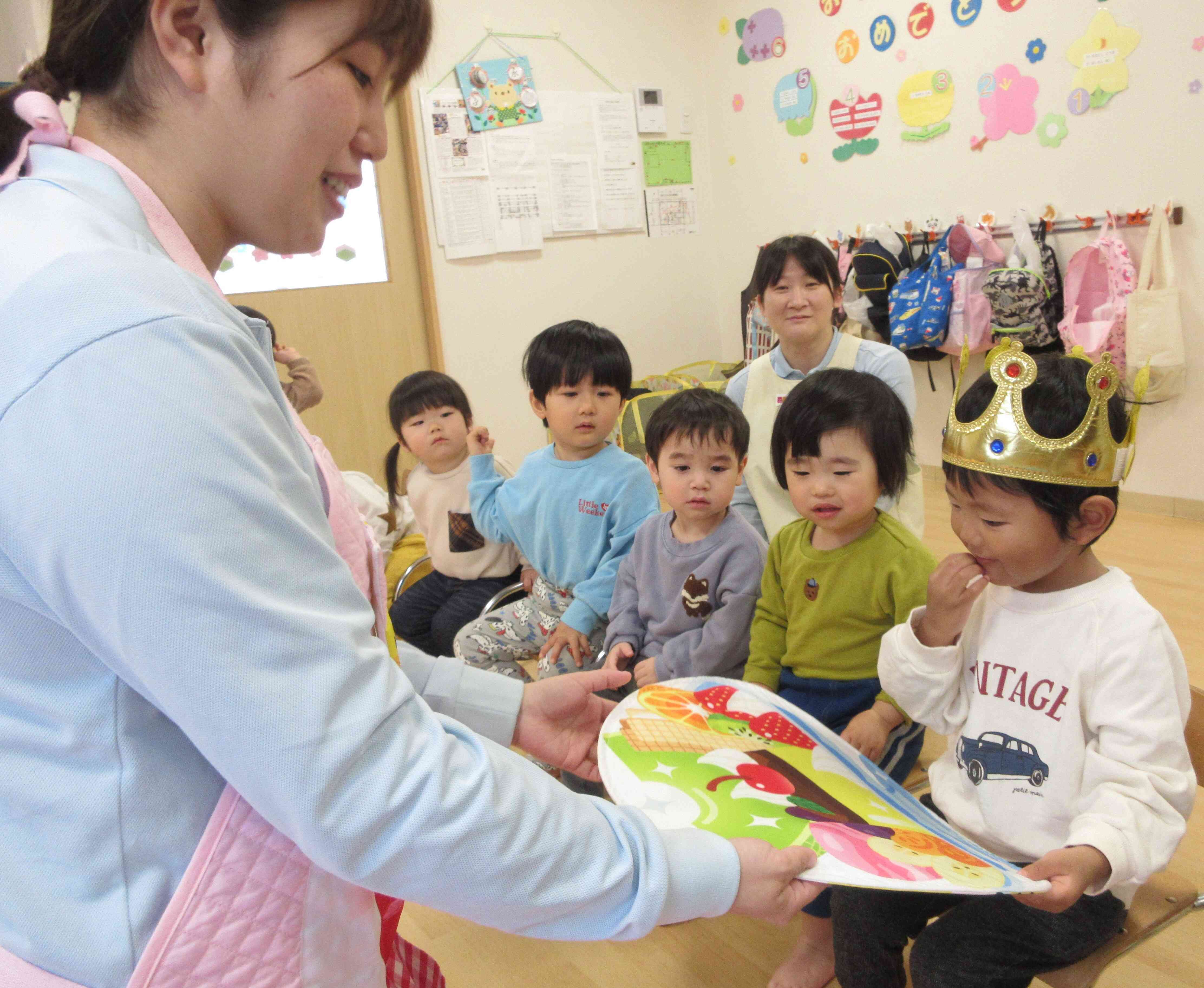 お誕生日ケーキの登場